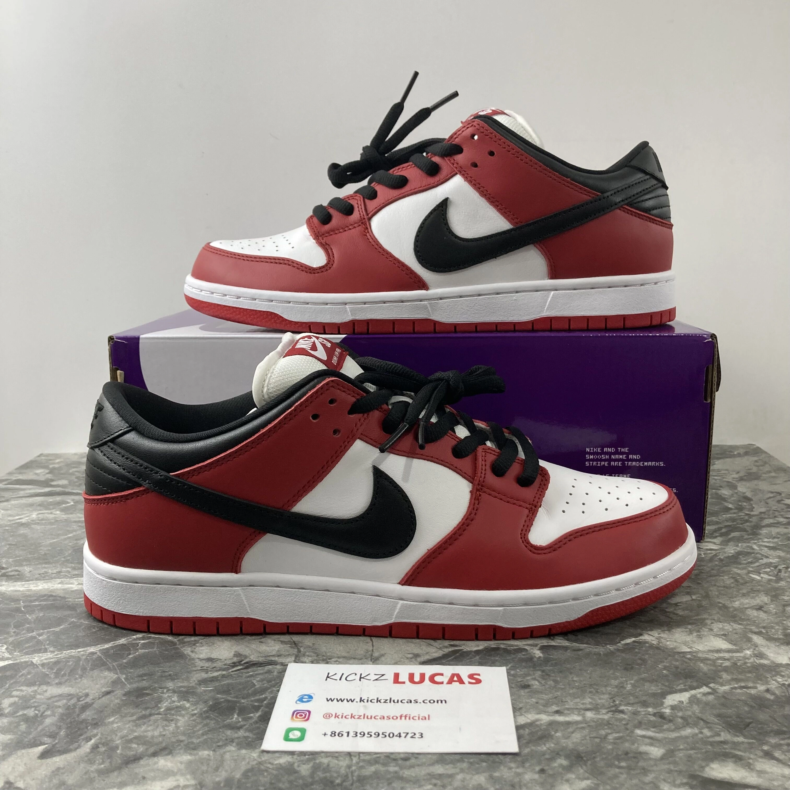 Nike Dunk SB Low “Chicago” BQ6817- Upgraded 519