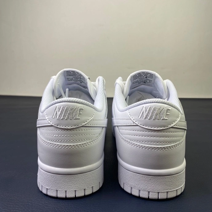 Sleek Nike Dunk SB Low Triple White DD1503- 541