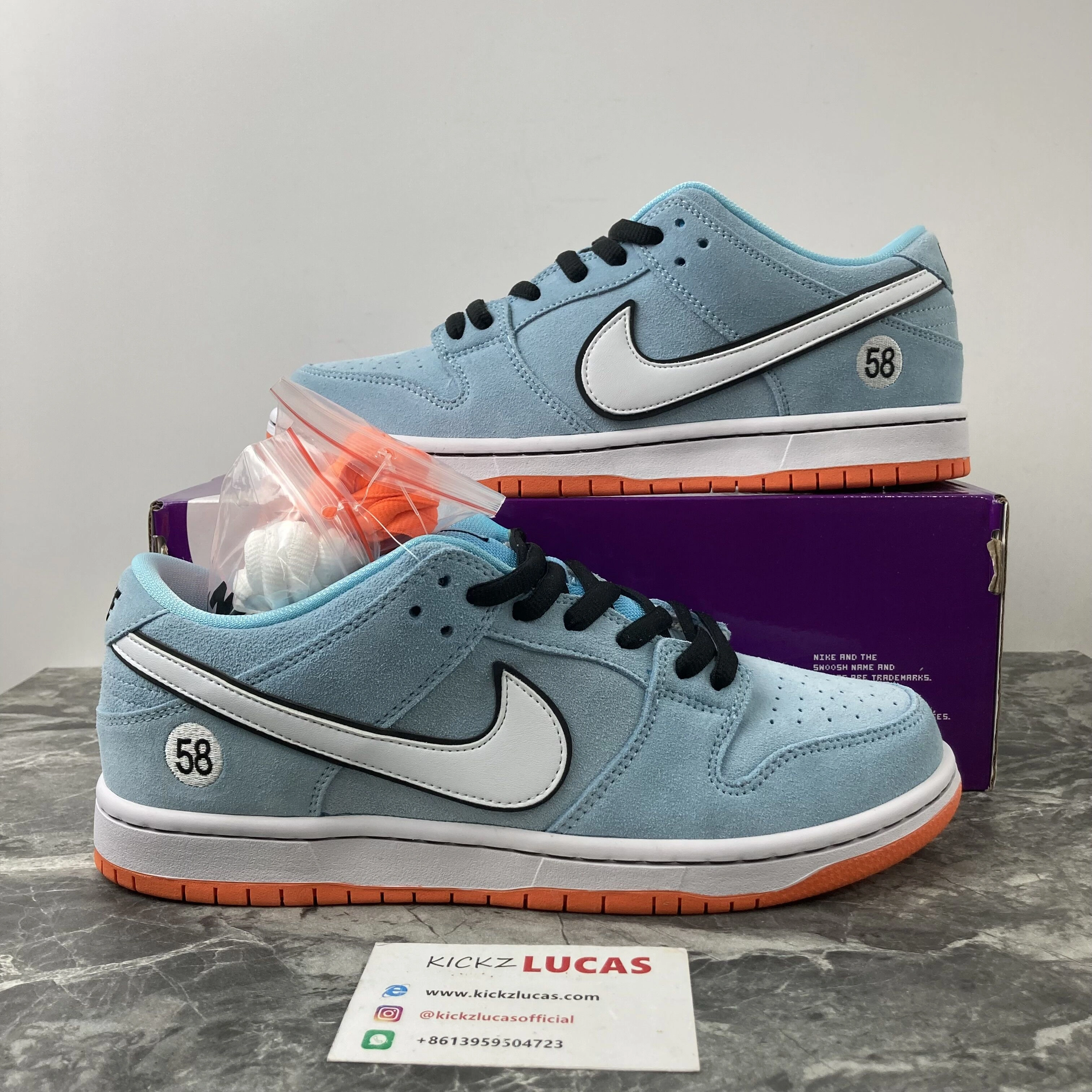 FlexibleFit Nike SB Dunk Low Pro Club 58 Gulf x WE CLUB 58 BQ6817- 641