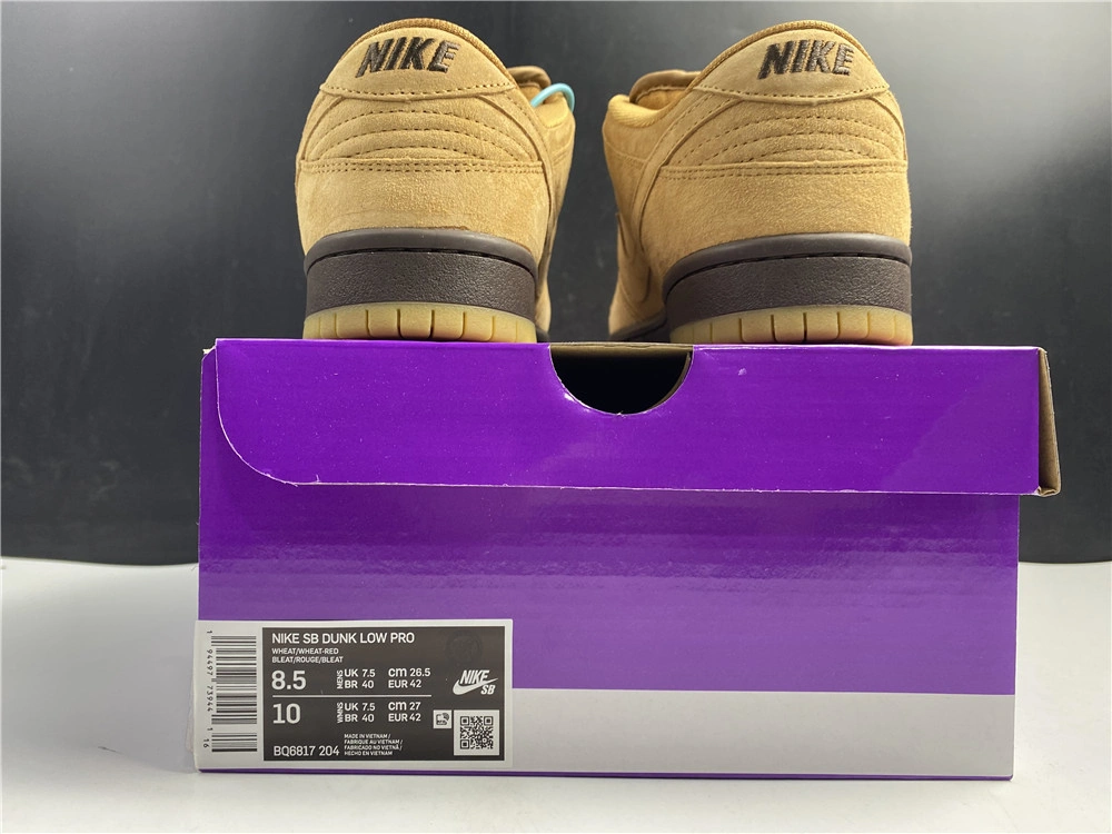 Nike SB Dunk Low Pro Wheat Mocha BQ6817- TravelReady 627