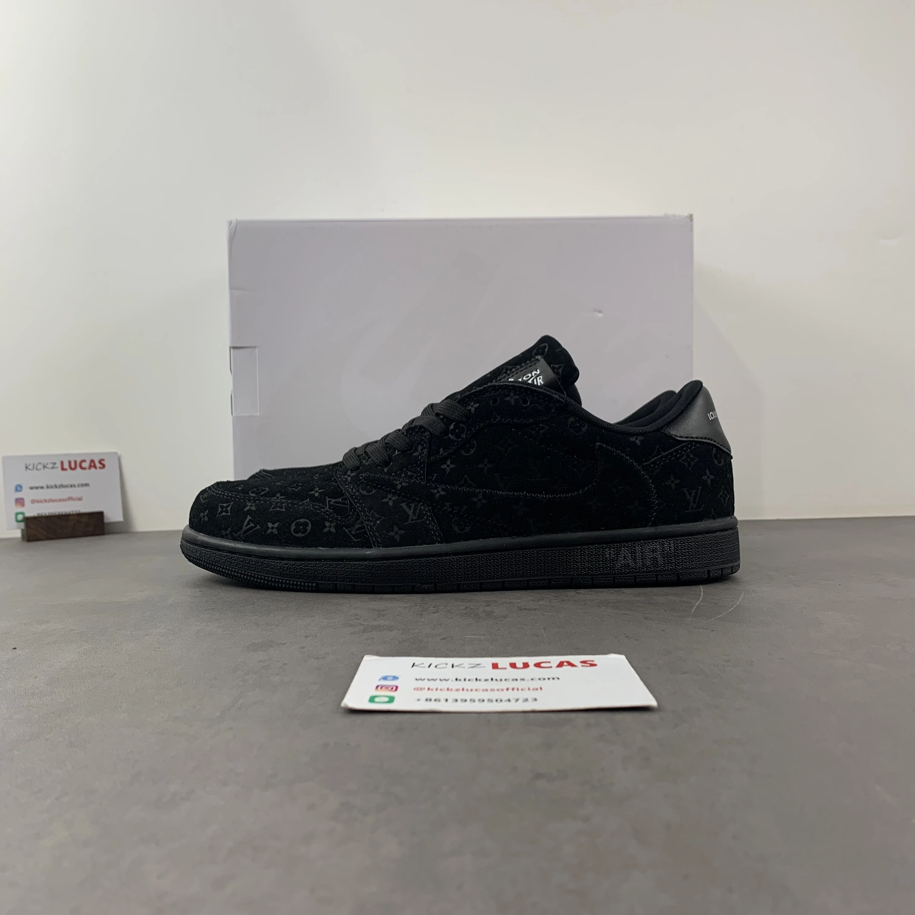 OFF-WHITE x Travis Scott x Air Jordan 1 L*V Black DM7890- OdorResistant 1419