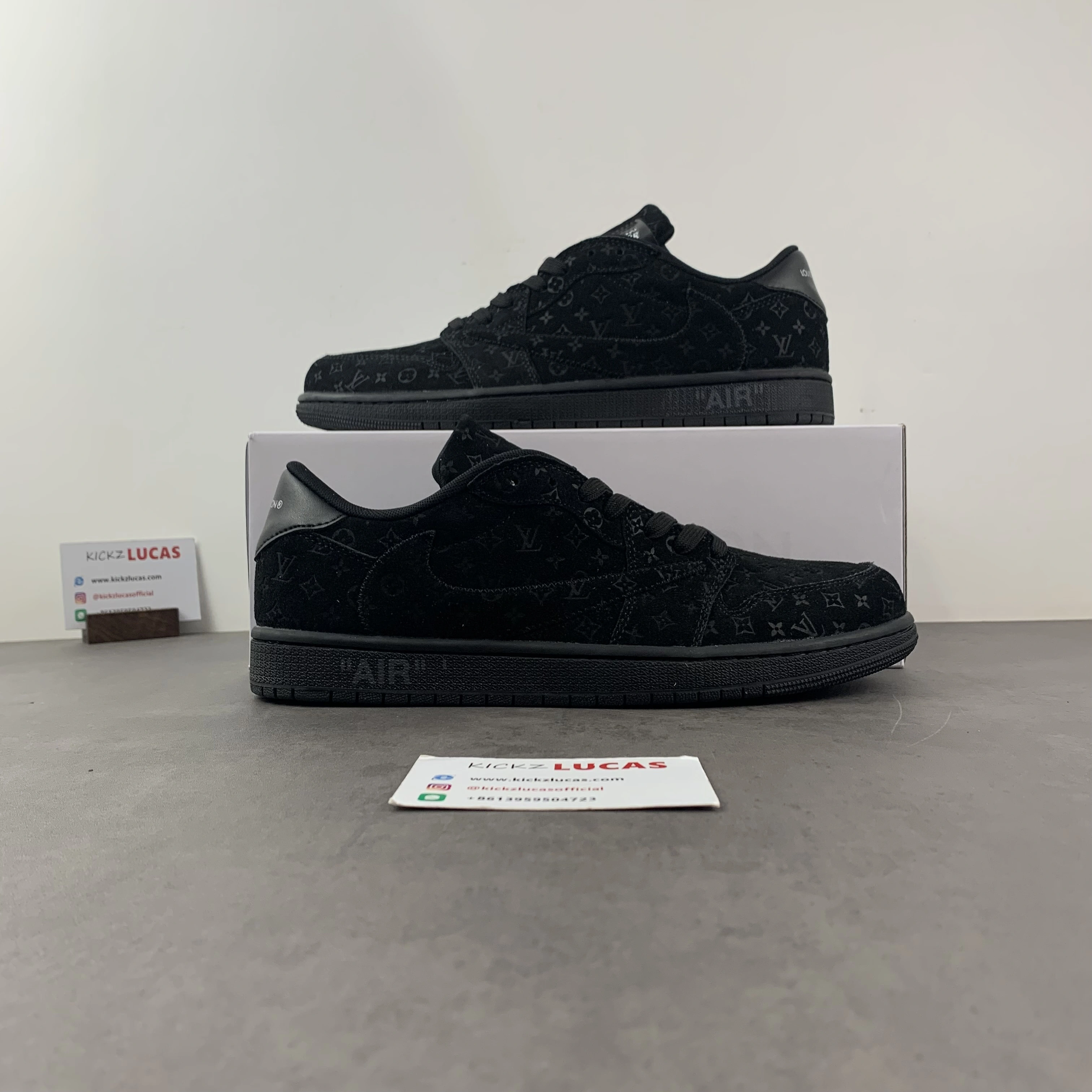 OFF-WHITE x Travis Scott x Air Jordan 1 L*V Black DM7890- OdorResistant 1419