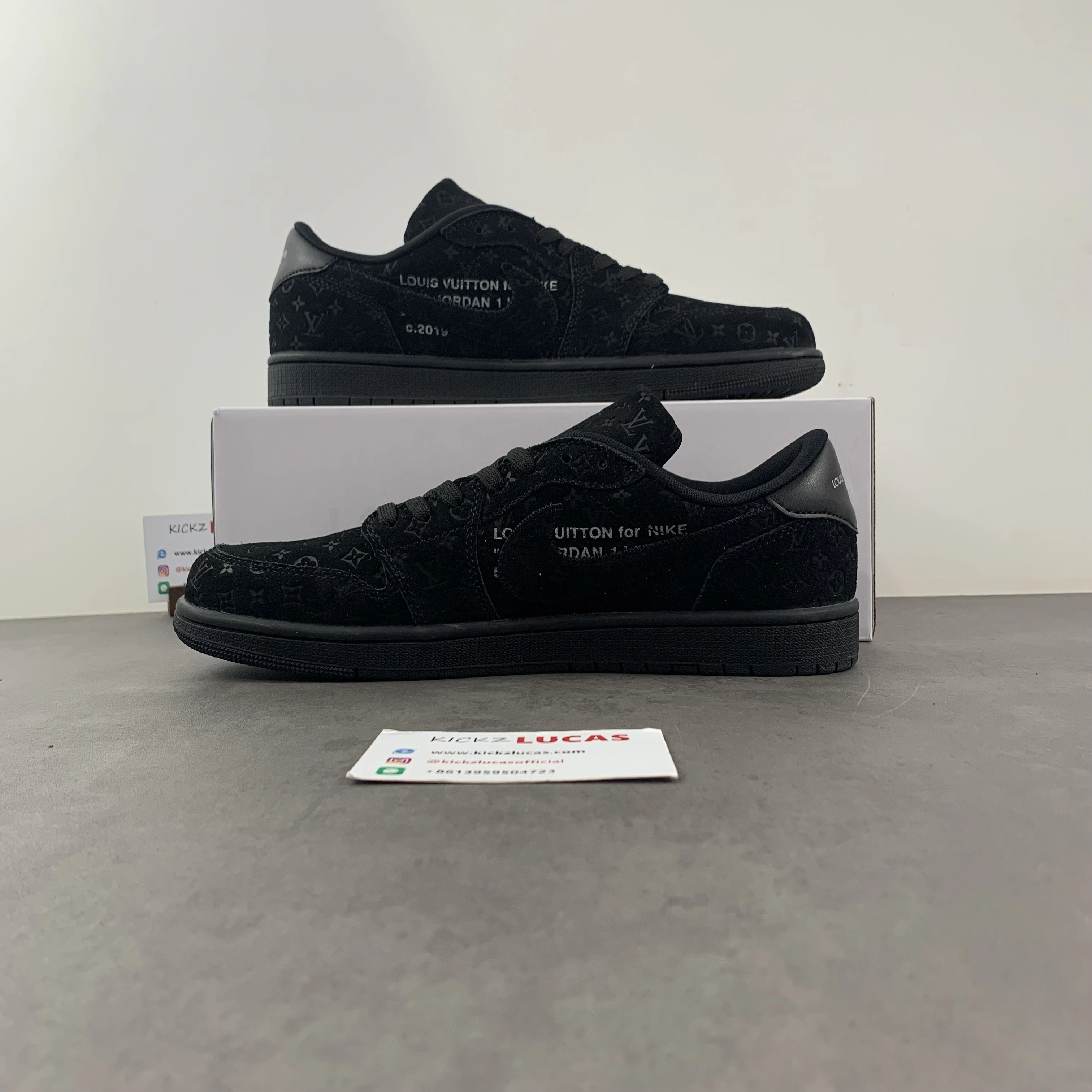 OFF-WHITE x Travis Scott x Air Jordan 1 L*V Black DM7890- OdorResistant 1419