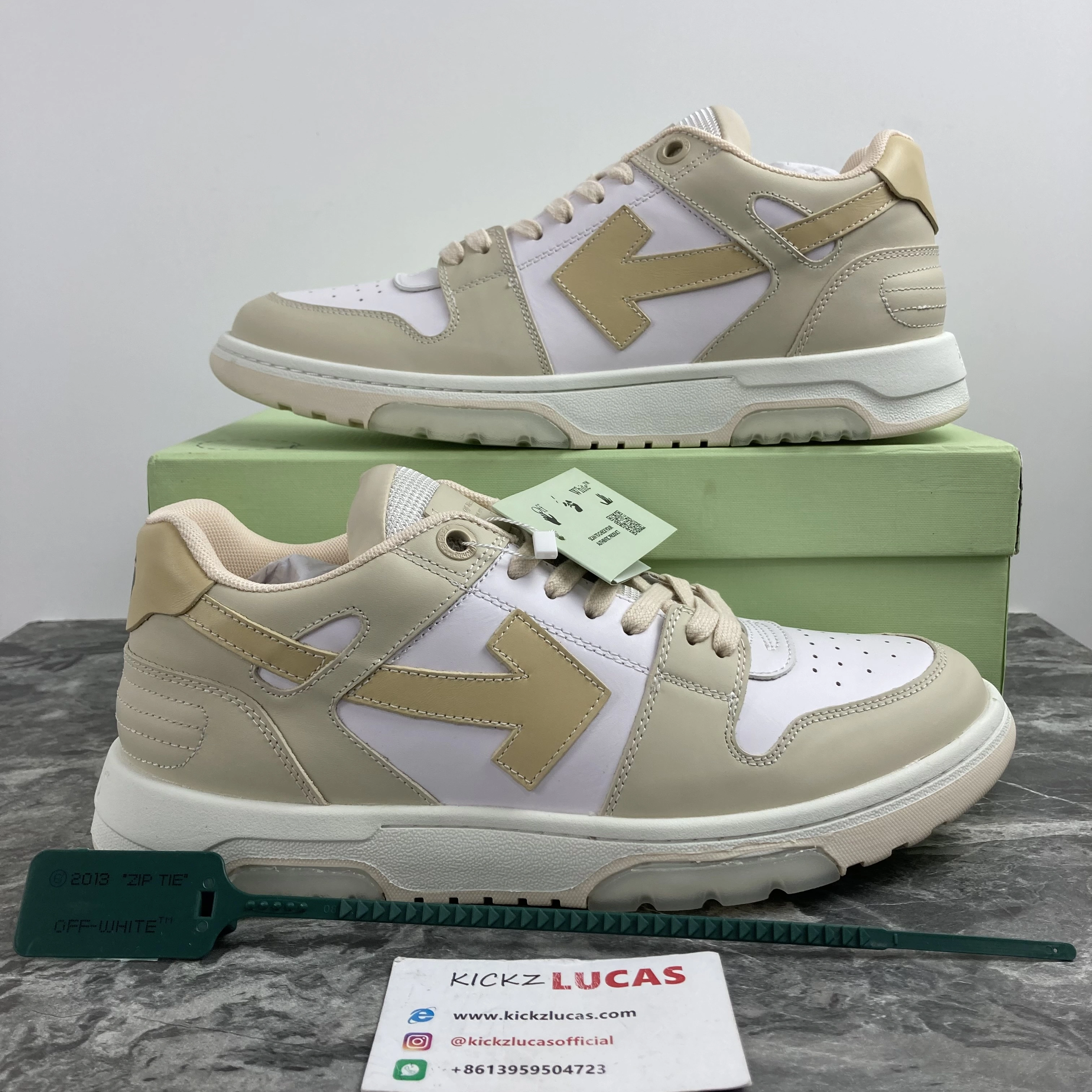 Unisex O*ff W*hite Out Of Office OOO Low Tops CL230418- 5518