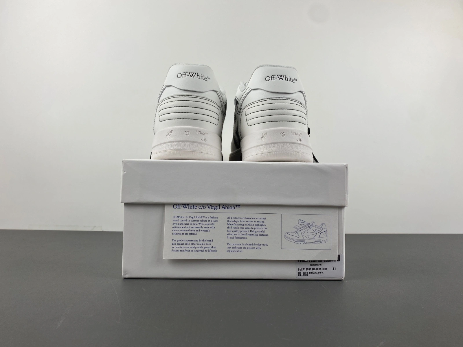 O*ff W*hite Out Of Office OOO Low Tops MK 20241031- Breathable 5435