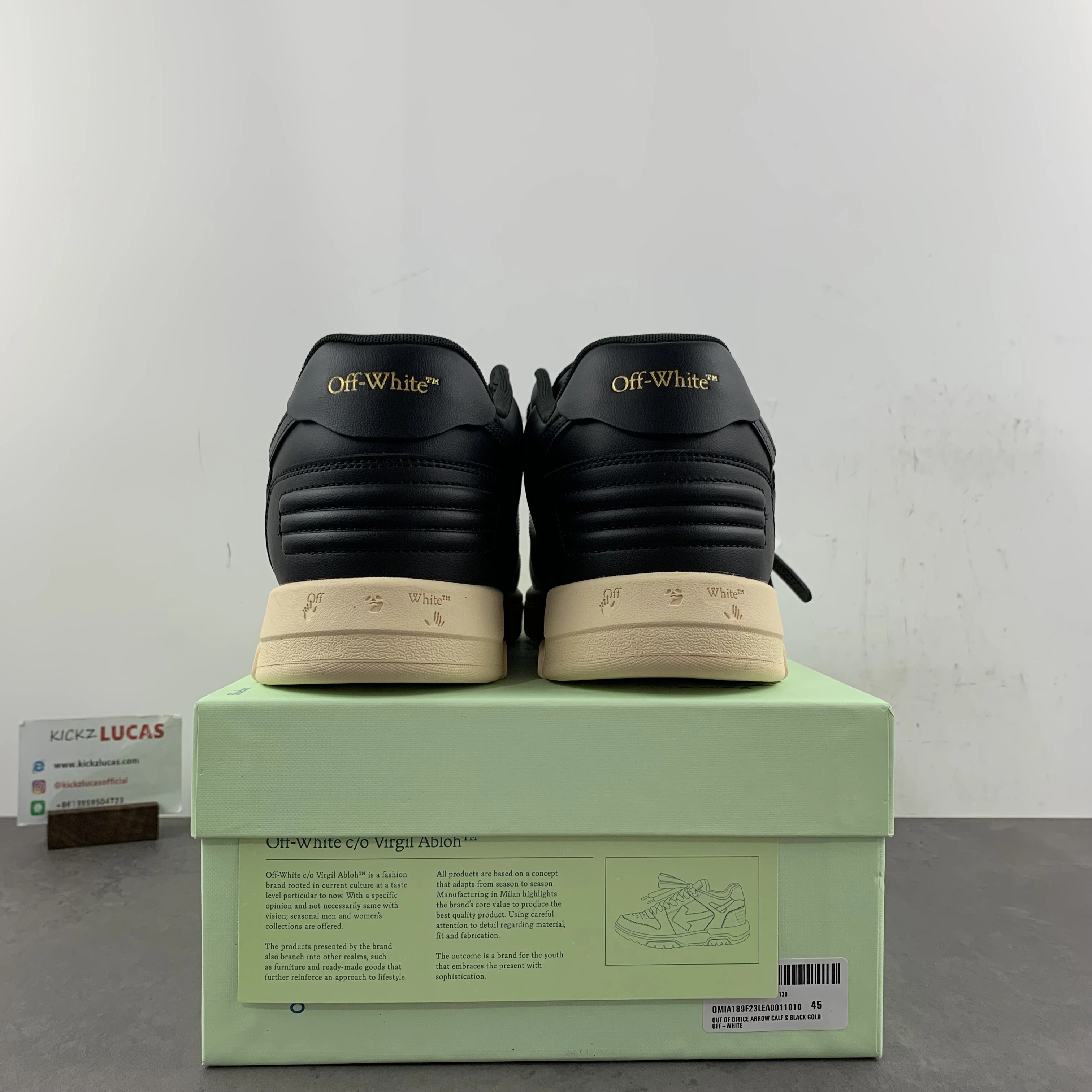 O*ff W*hite Out Of Office OOO Low Tops MK20231016- UrbanChic 5455
