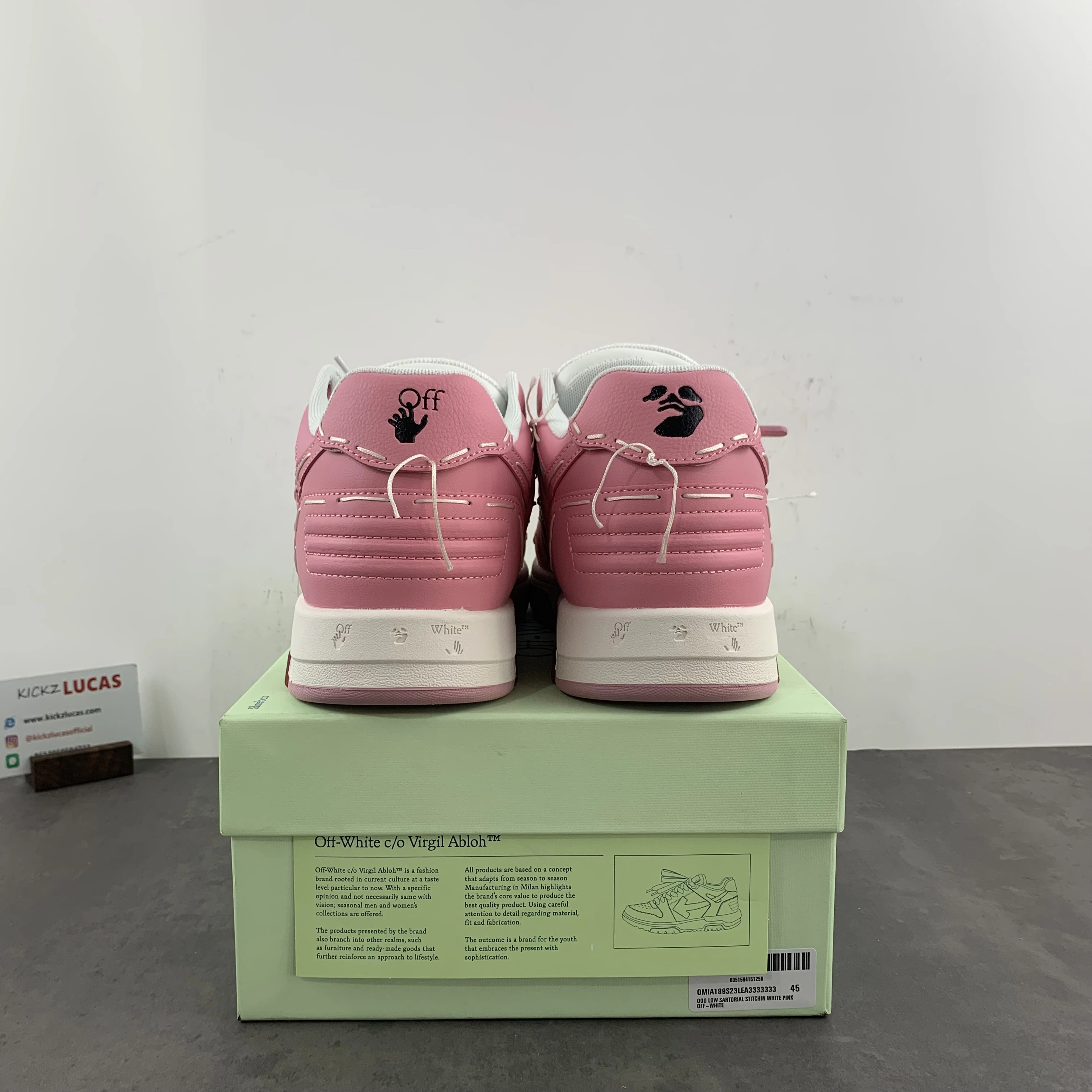 Fashionable O*ff W*hite Out Of Office OOO Low Tops MK20231016- 5454