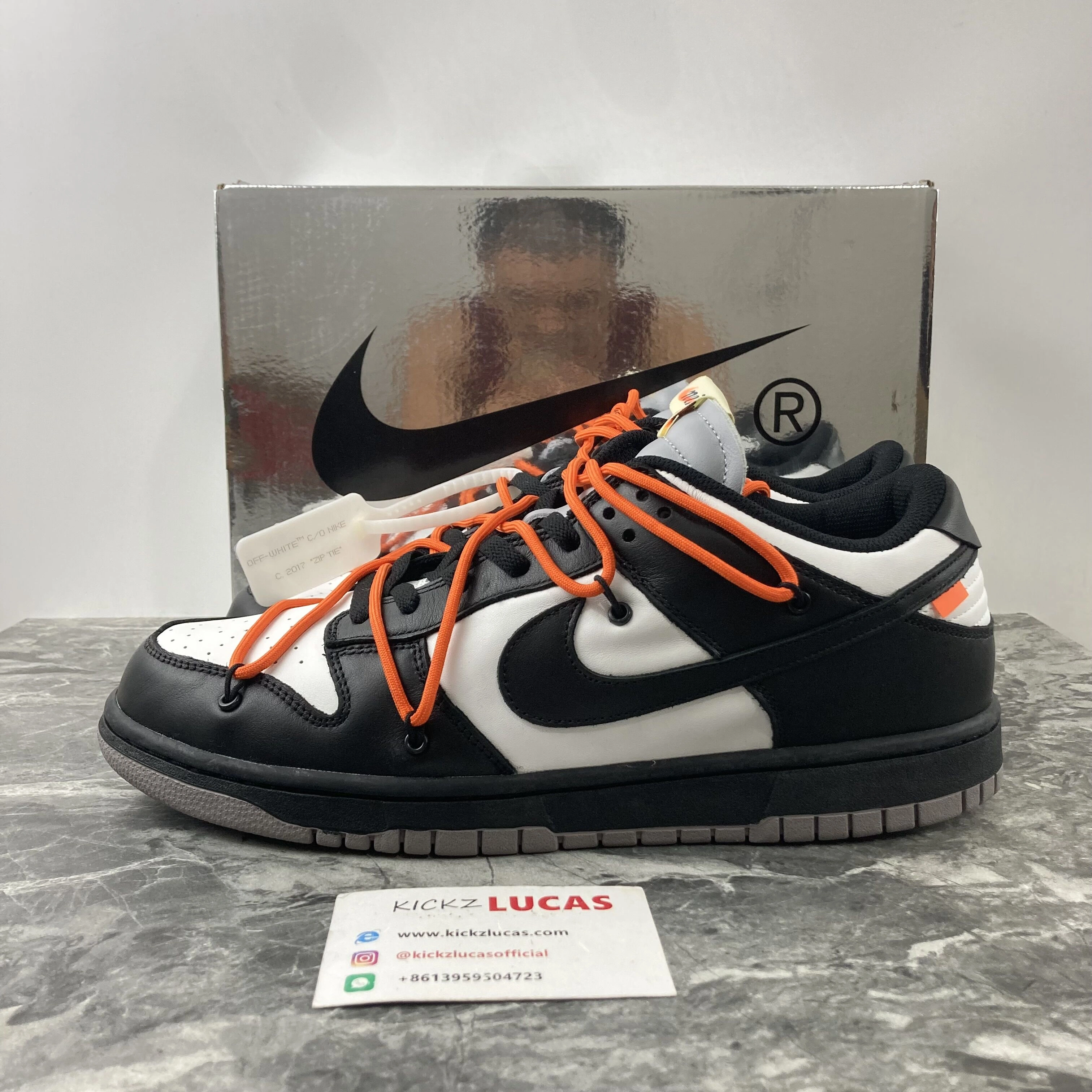 Off-White x Dunk Low Black White CT0856 - Comfortable 608