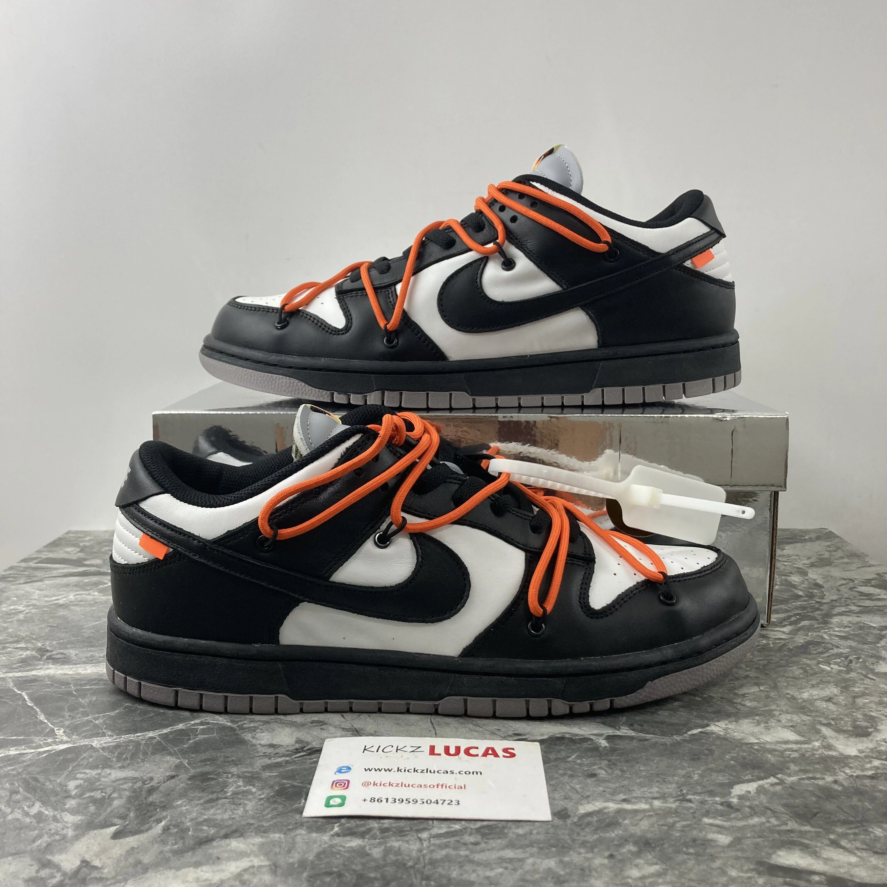 Off-White x Dunk Low Black White CT0856 - Comfortable 608