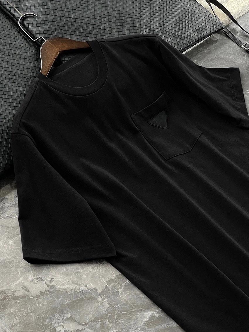 P*rada T-shirt Top Quality D17 20240322- SmoothTexture 13747