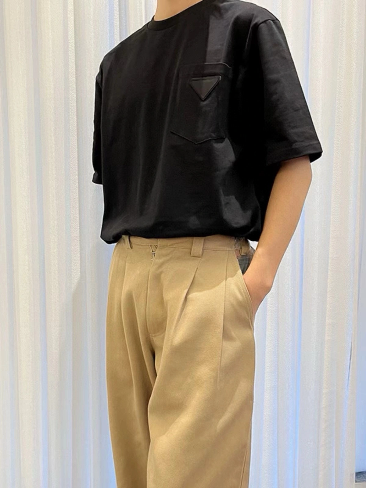 P*rada T-shirt Top Quality D17 20240403- Unisex 13696