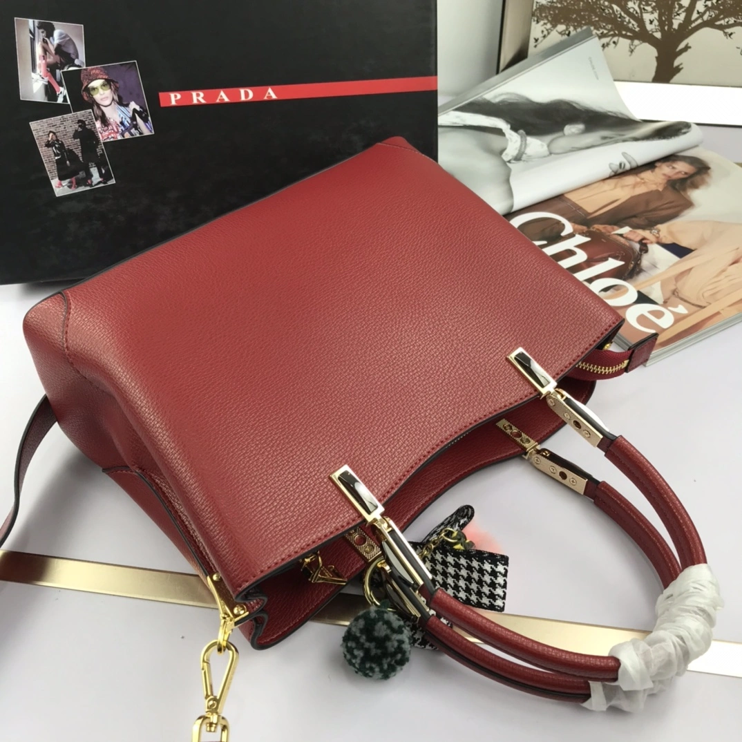 Refined P*rada Top Bag 30*22*12cm 9504