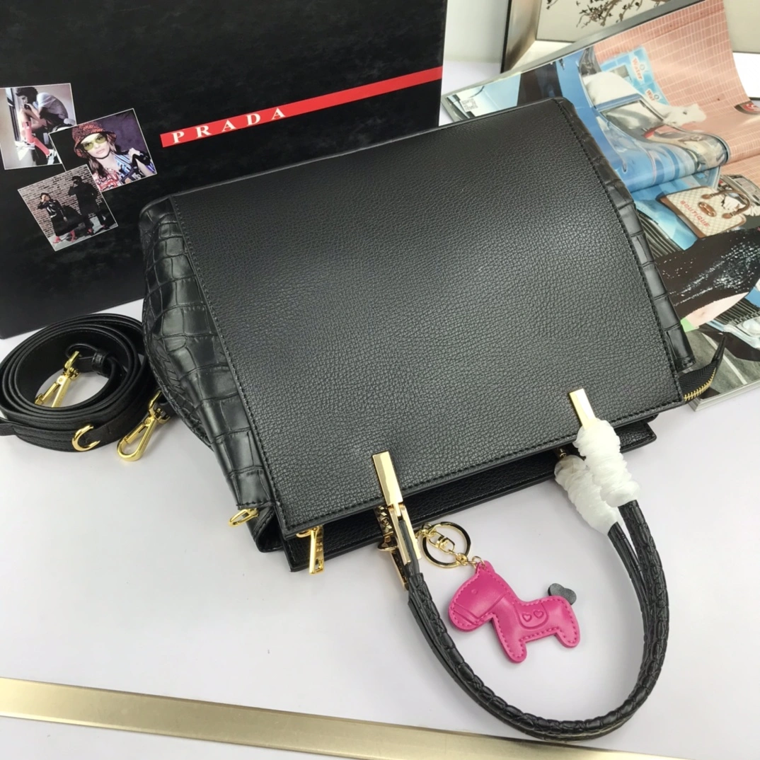 Elegant P*rada Top Bag 30*23*13cm 9509