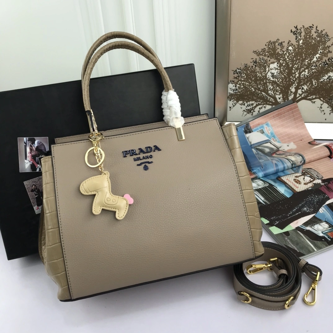P*rada Top Bag 30*23*13cm Trendy 9512