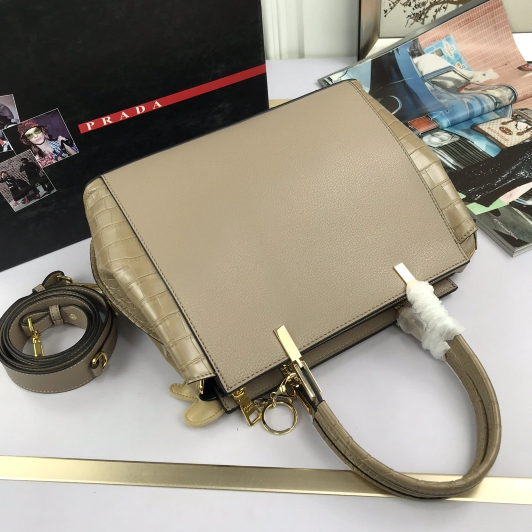P*rada Top Bag 30*23*13cm Trendy 9512