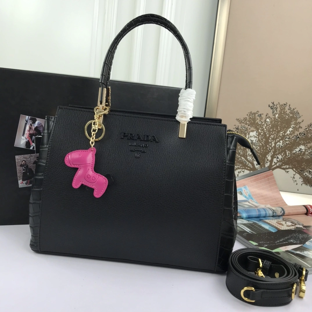 Elegant P*rada Top Bag 30*23*13cm 9509