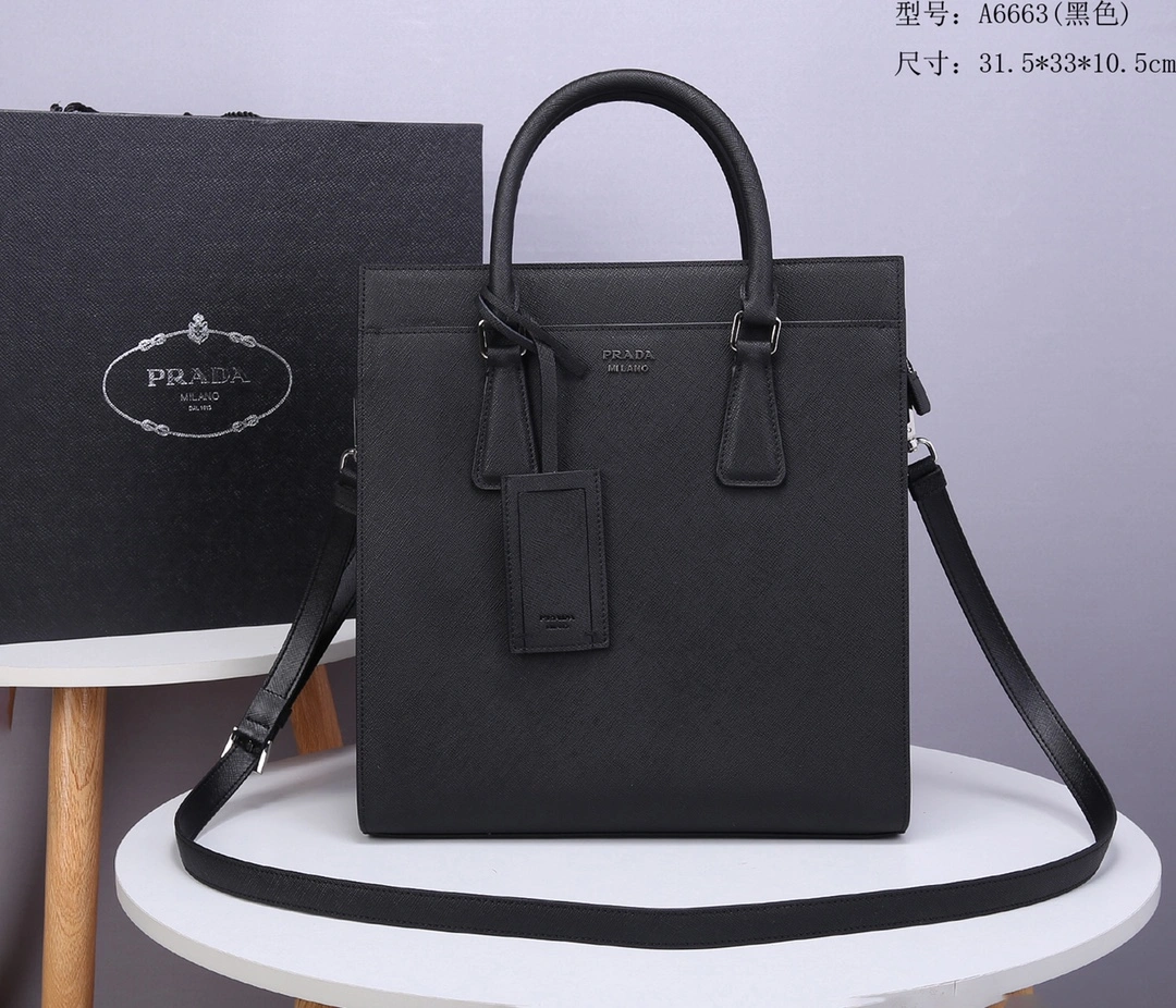 P*rada Top Bag 31.5*33*10.5cm Neat 9477