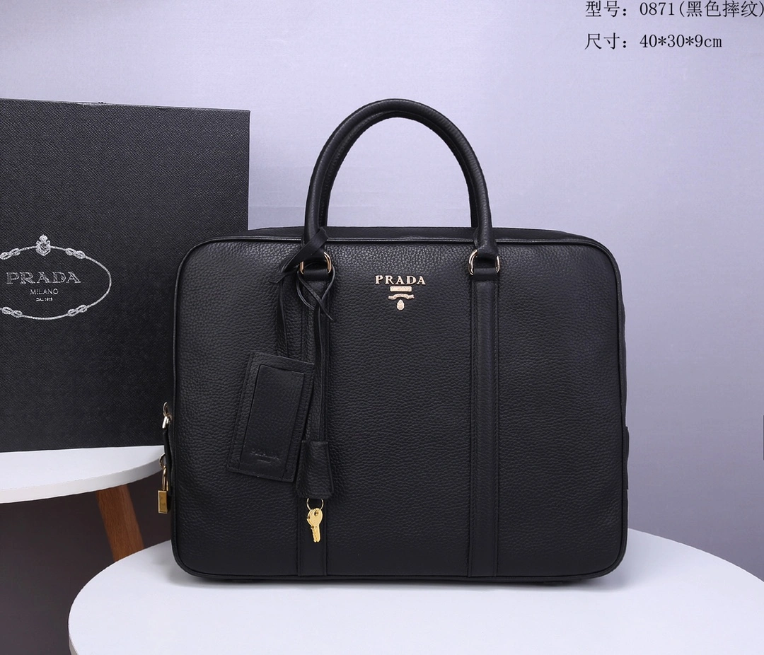 P*rada Top Bag 40*30*9cm Stylish 9536