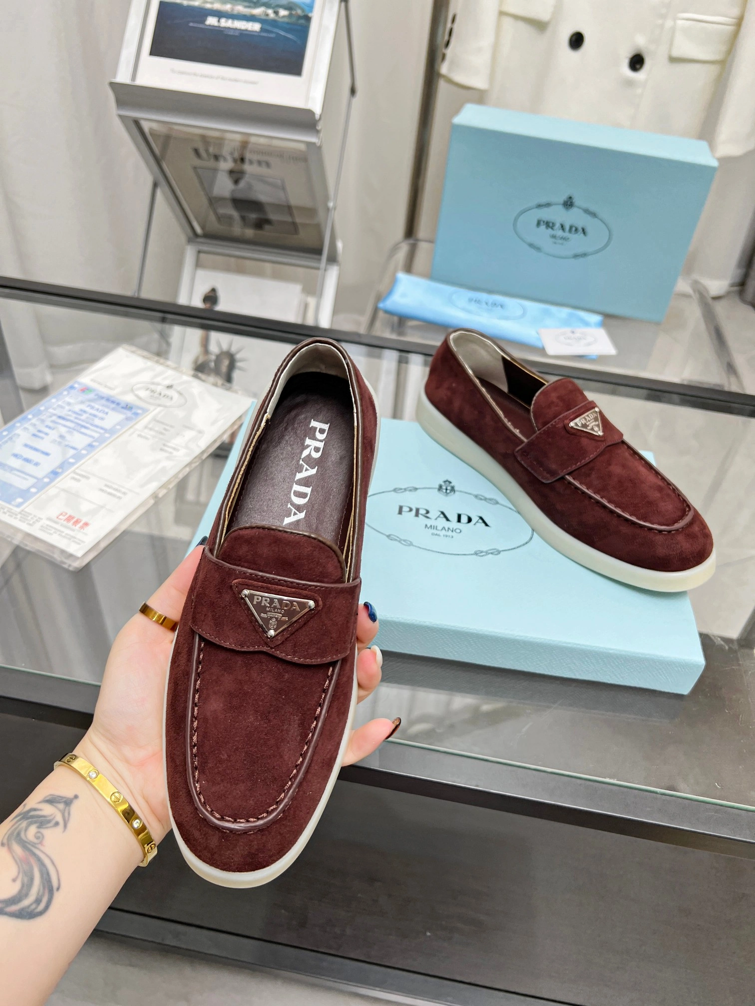 P*rada Top Loafer Low CL 20230831- Neat 6390