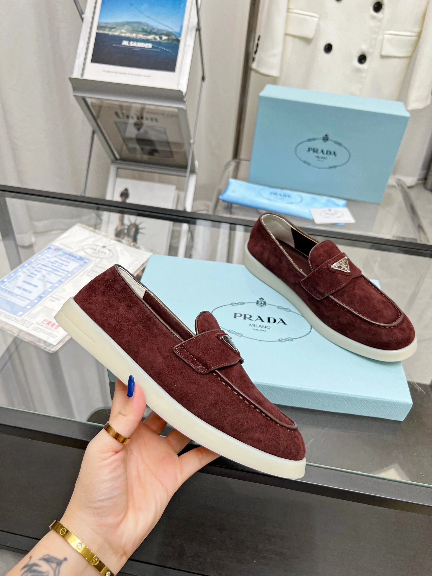 P*rada Top Loafer Low CL 20230831- Neat 6390