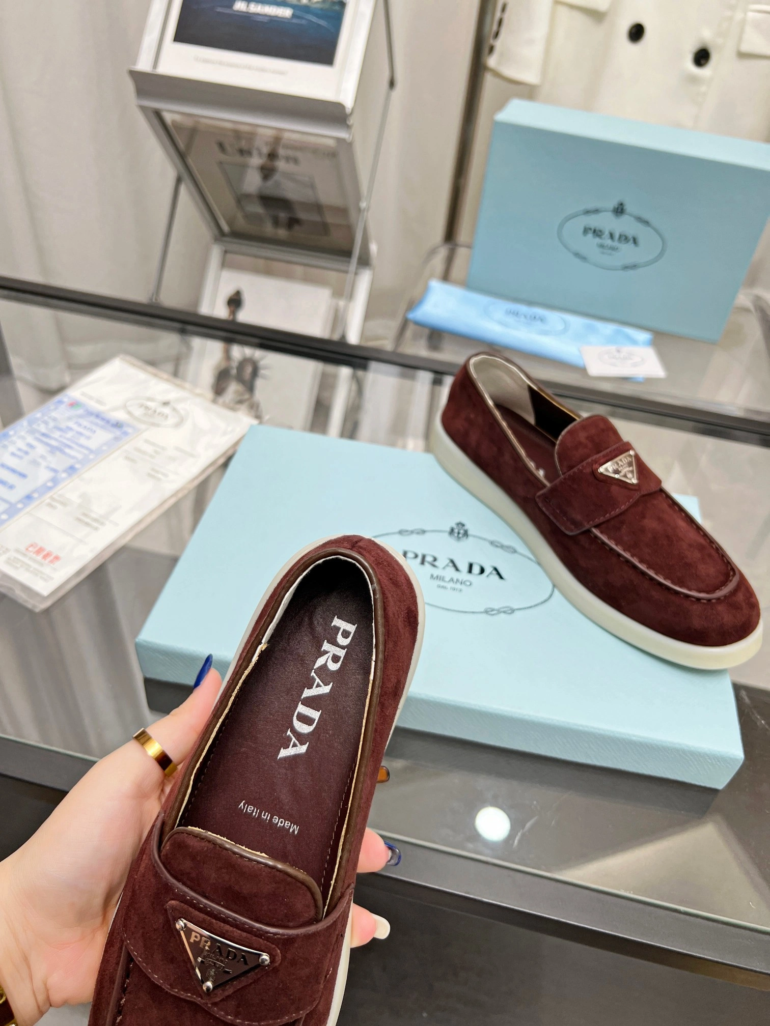 P*rada Top Loafer Low CL 20230831- Neat 6390
