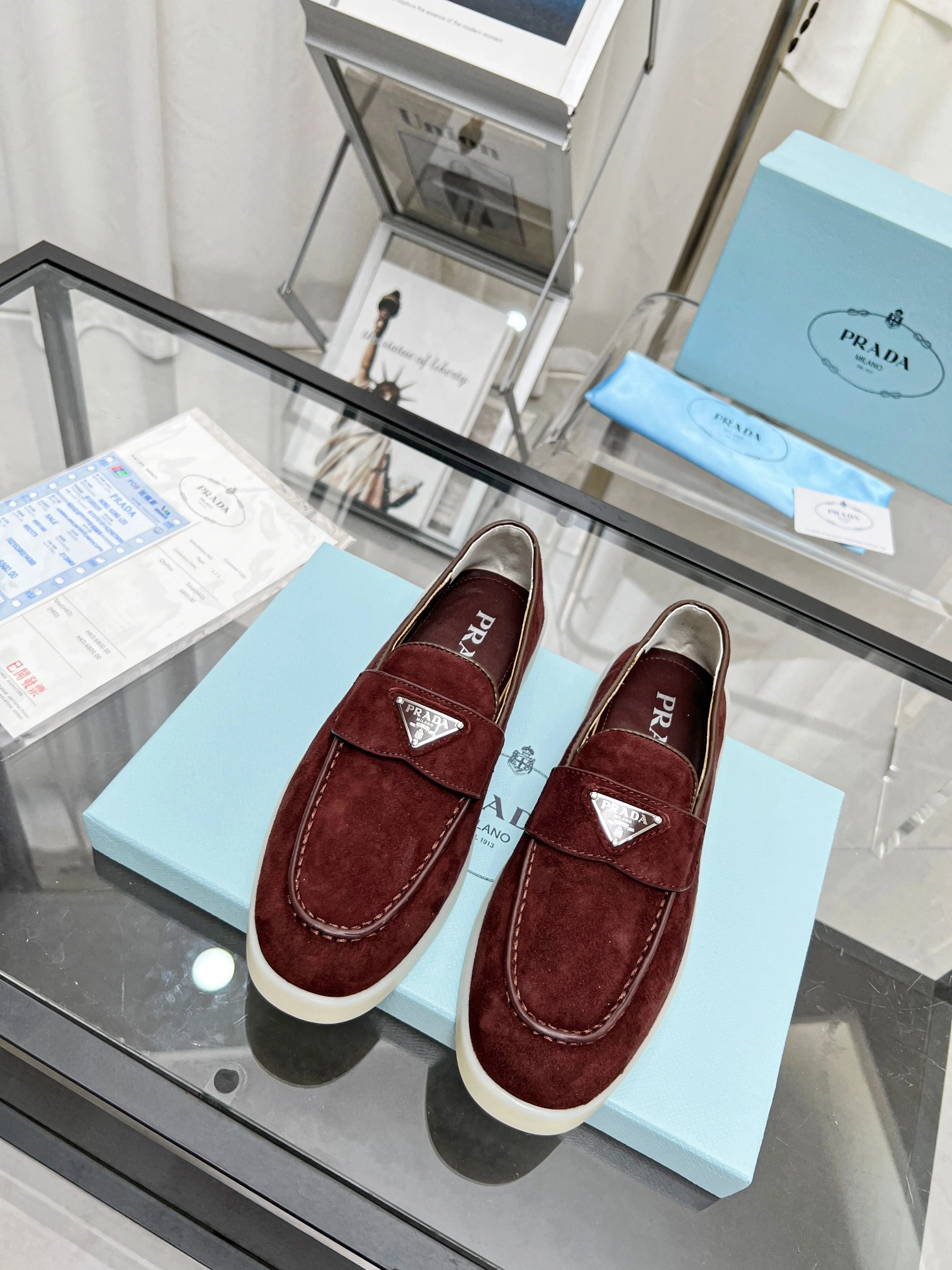 P*rada Top Loafer Low CL 20230831- Neat 6390