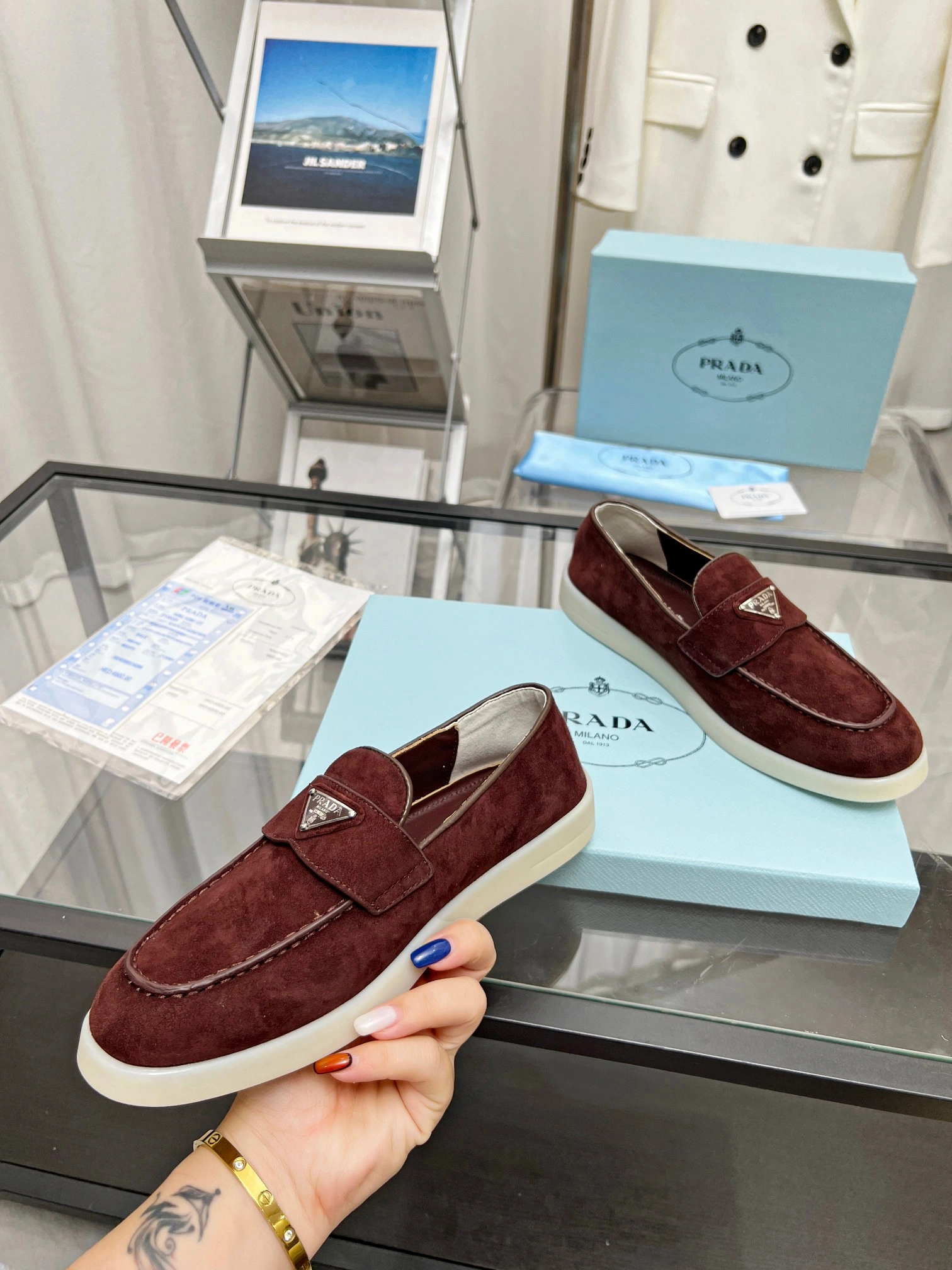 P*rada Top Loafer Low CL 20230831- Neat 6390