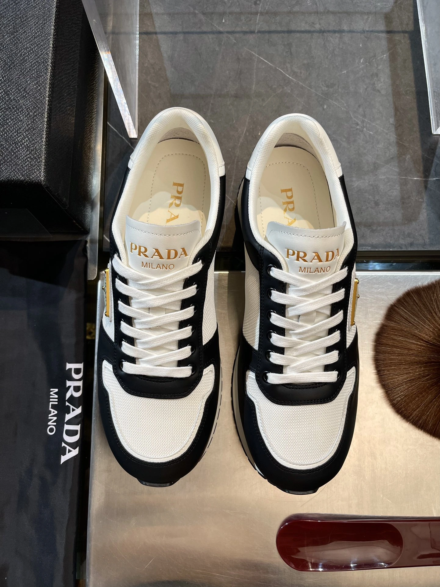 P*rada Top Sneaker Low RR 20240813- WeatherProof 6356