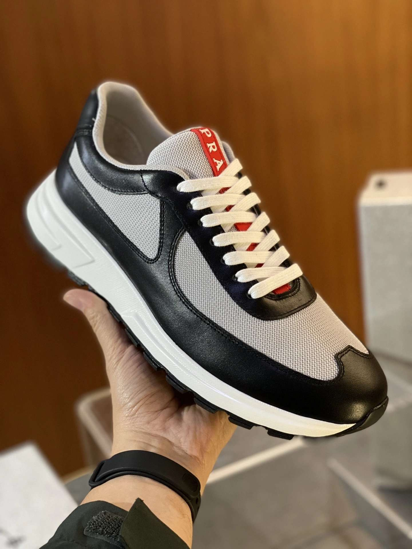 ComfortFit P*rada Top Sneaker Low RR 20250416- 6327