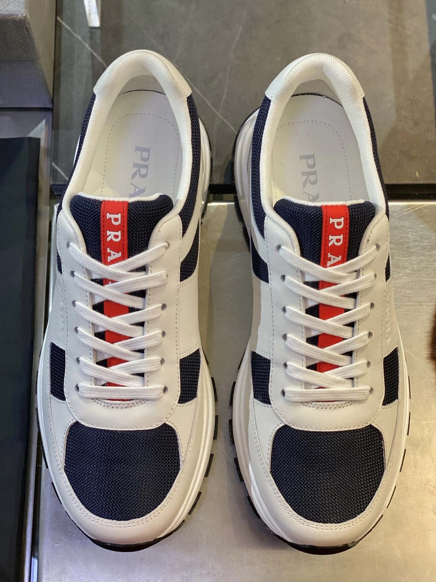 Sleek P*rada Top Sneaker Low RR 20250416- 6326
