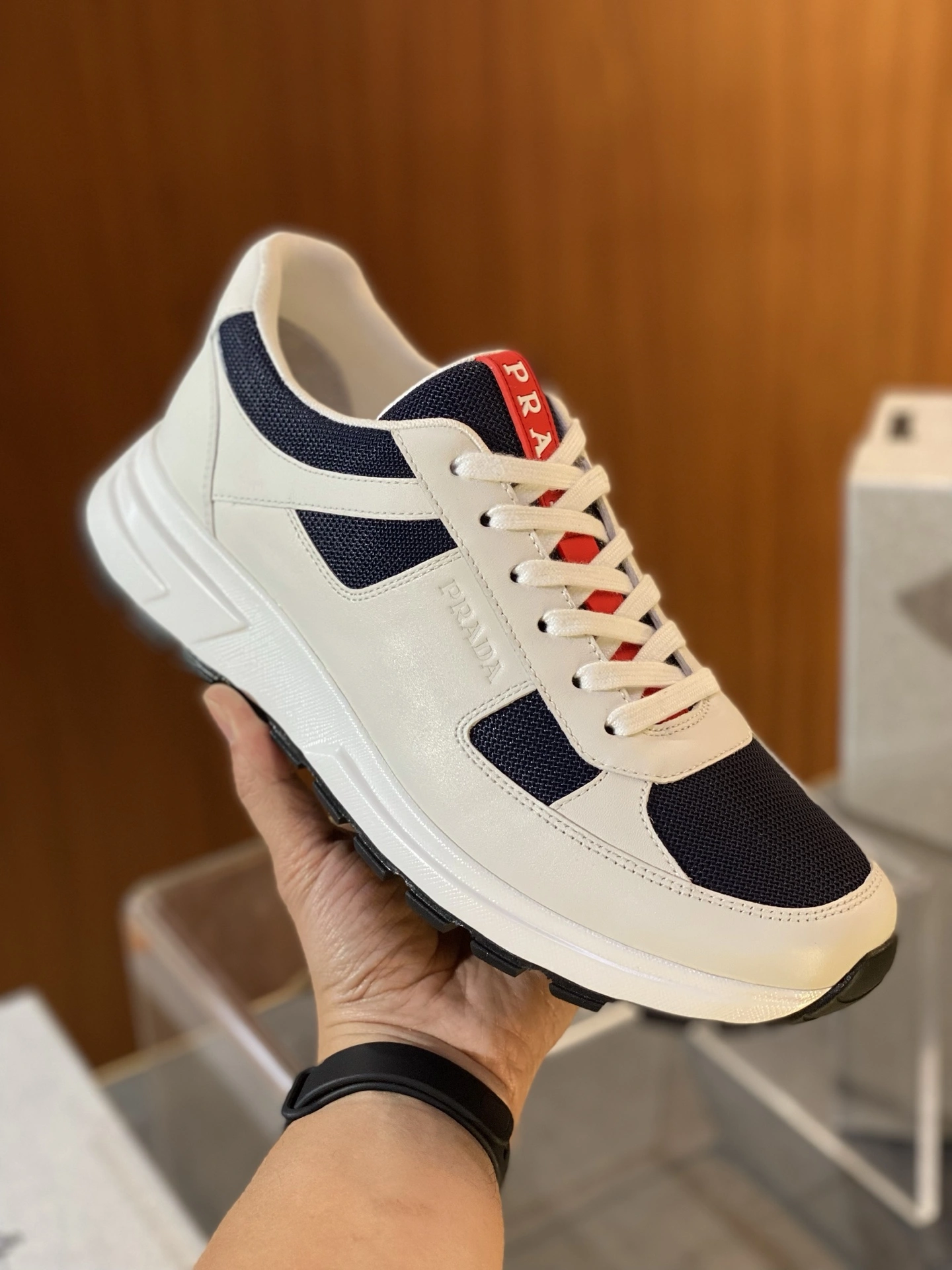 Sleek P*rada Top Sneaker Low RR 20250416- 6326