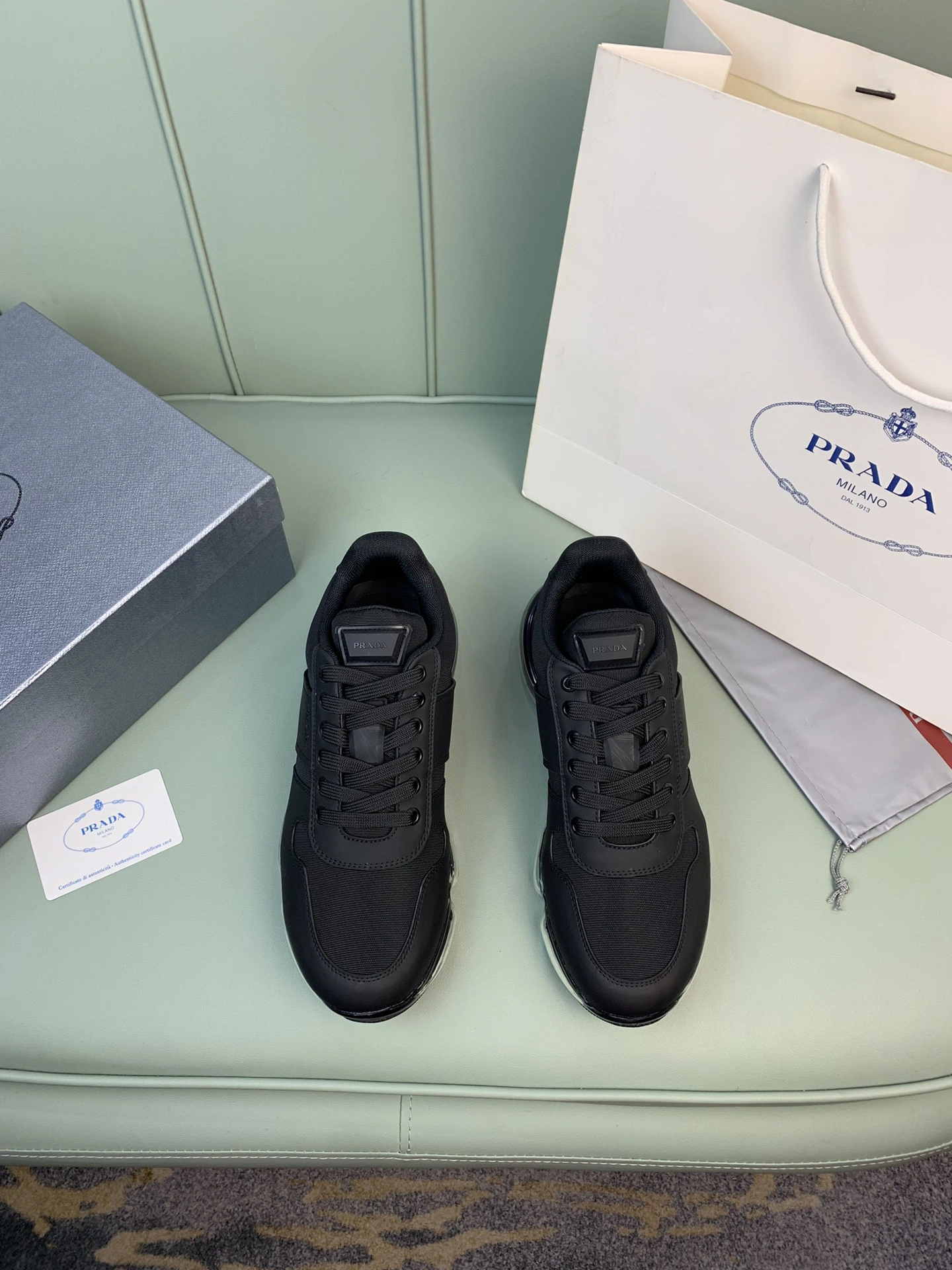 P*rada Top Sneakers Low CL 20230825- Durable 6525