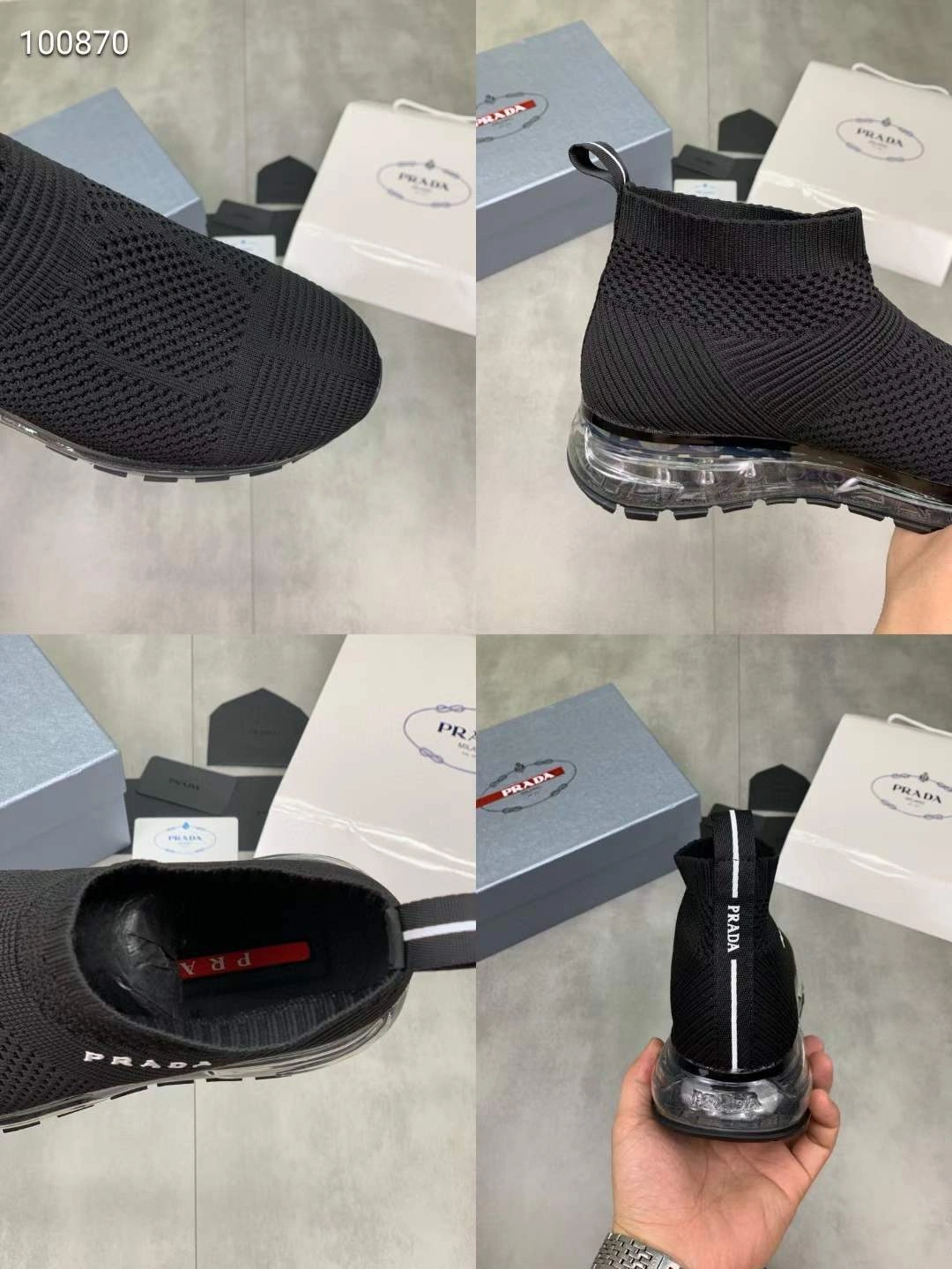 P*rada Top Sneakers Low CL 20230825- FreshLook 6524