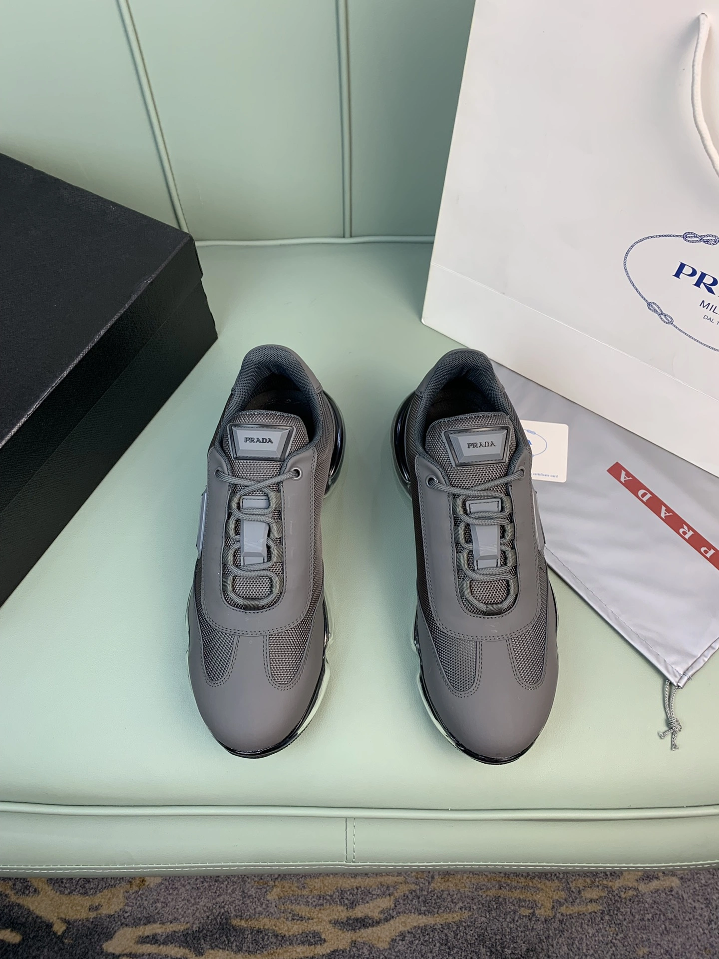 P*rada Top Sneakers Low CL 20230825- Resilient 6518