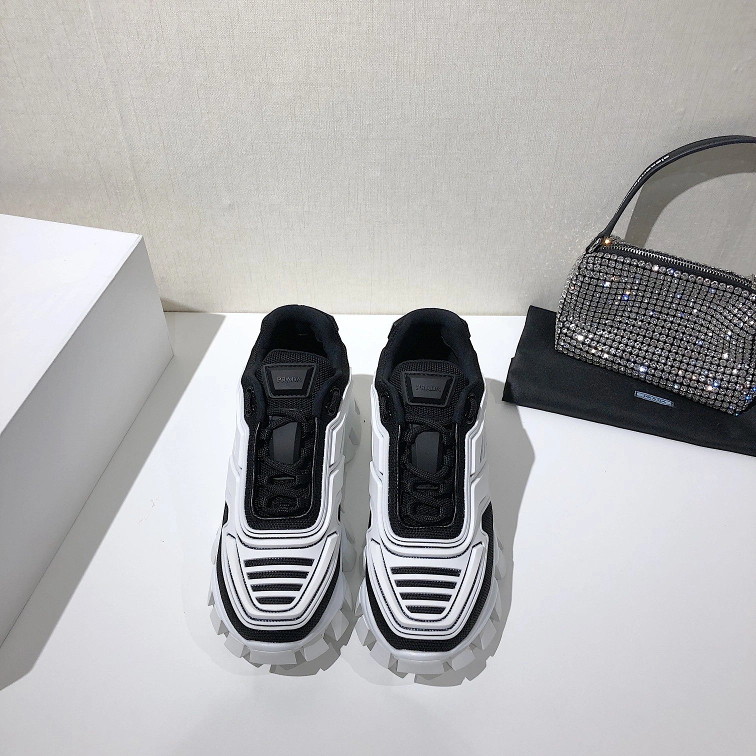 P*rada Top Sneakers Low CL 20230825- Popular 6514