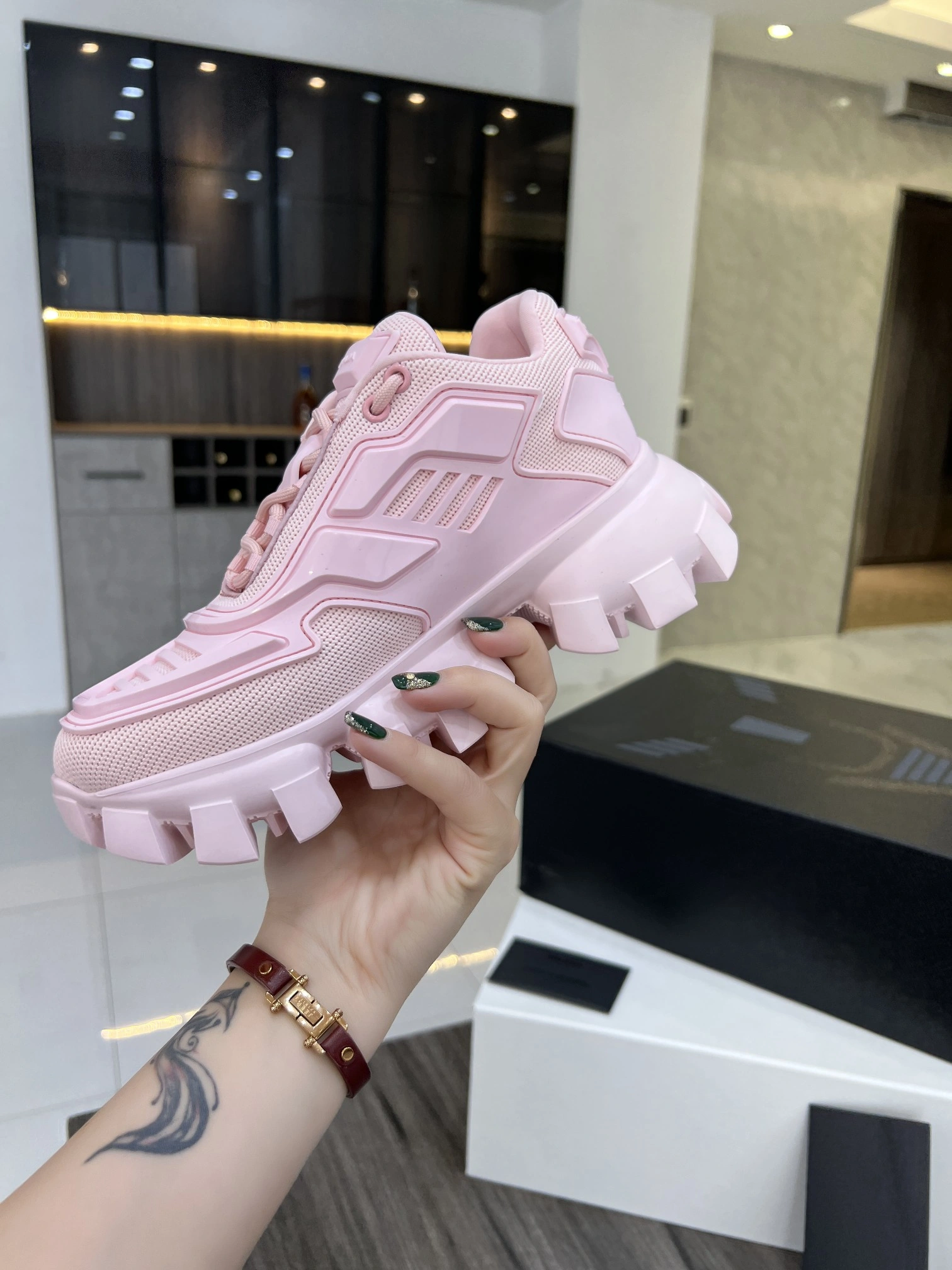P*rada Top Sneakers Low CL 20230825- Sustainable 6506