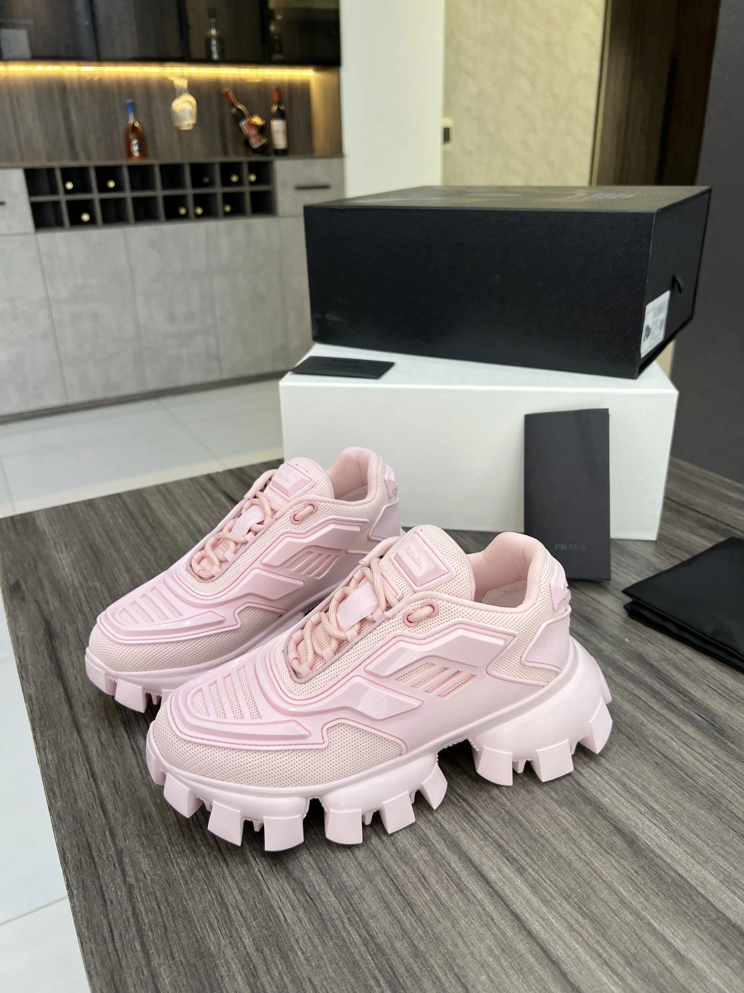 P*rada Top Sneakers Low CL 20230825- Sustainable 6506