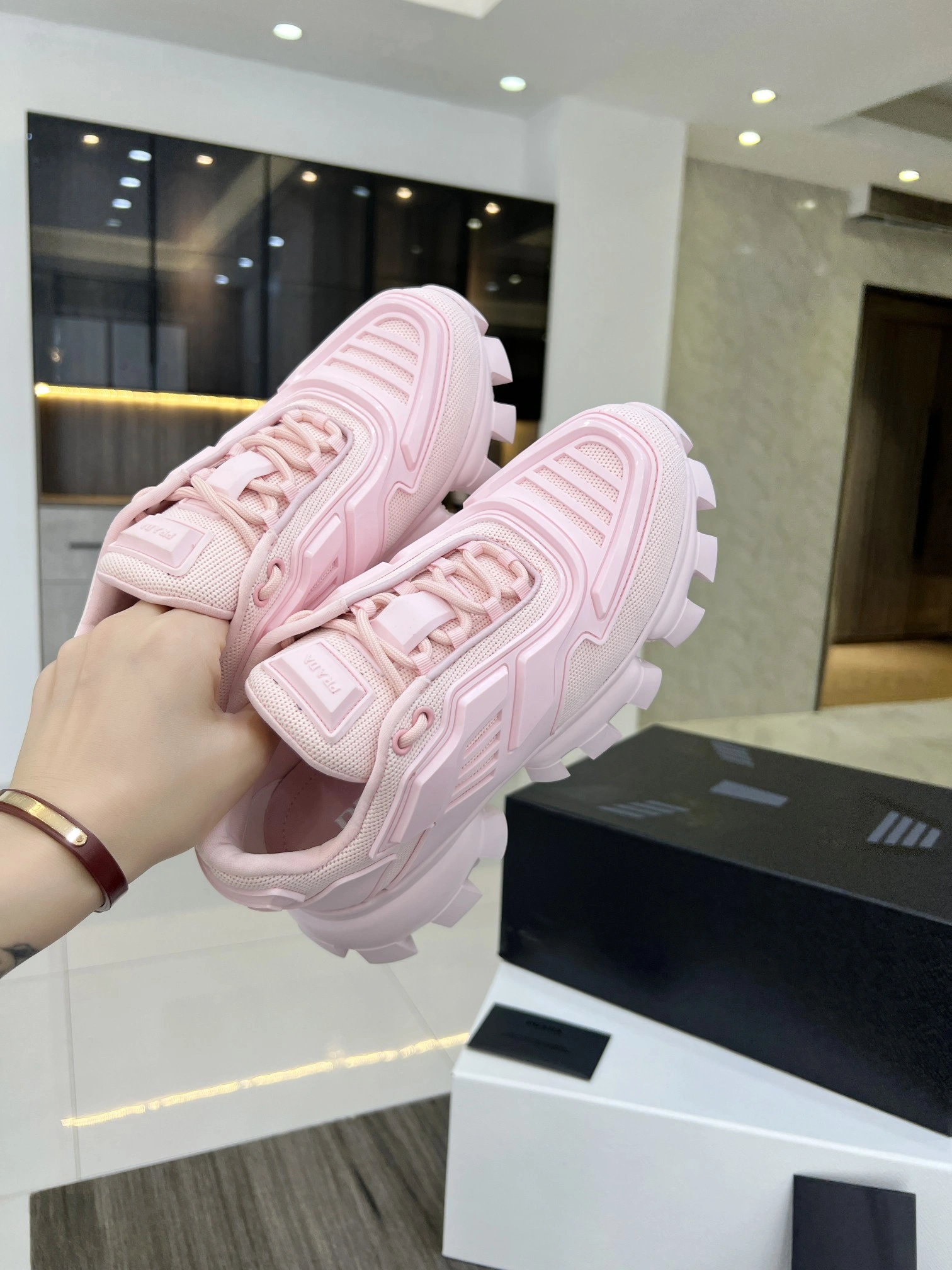 P*rada Top Sneakers Low CL 20230825- Sustainable 6506