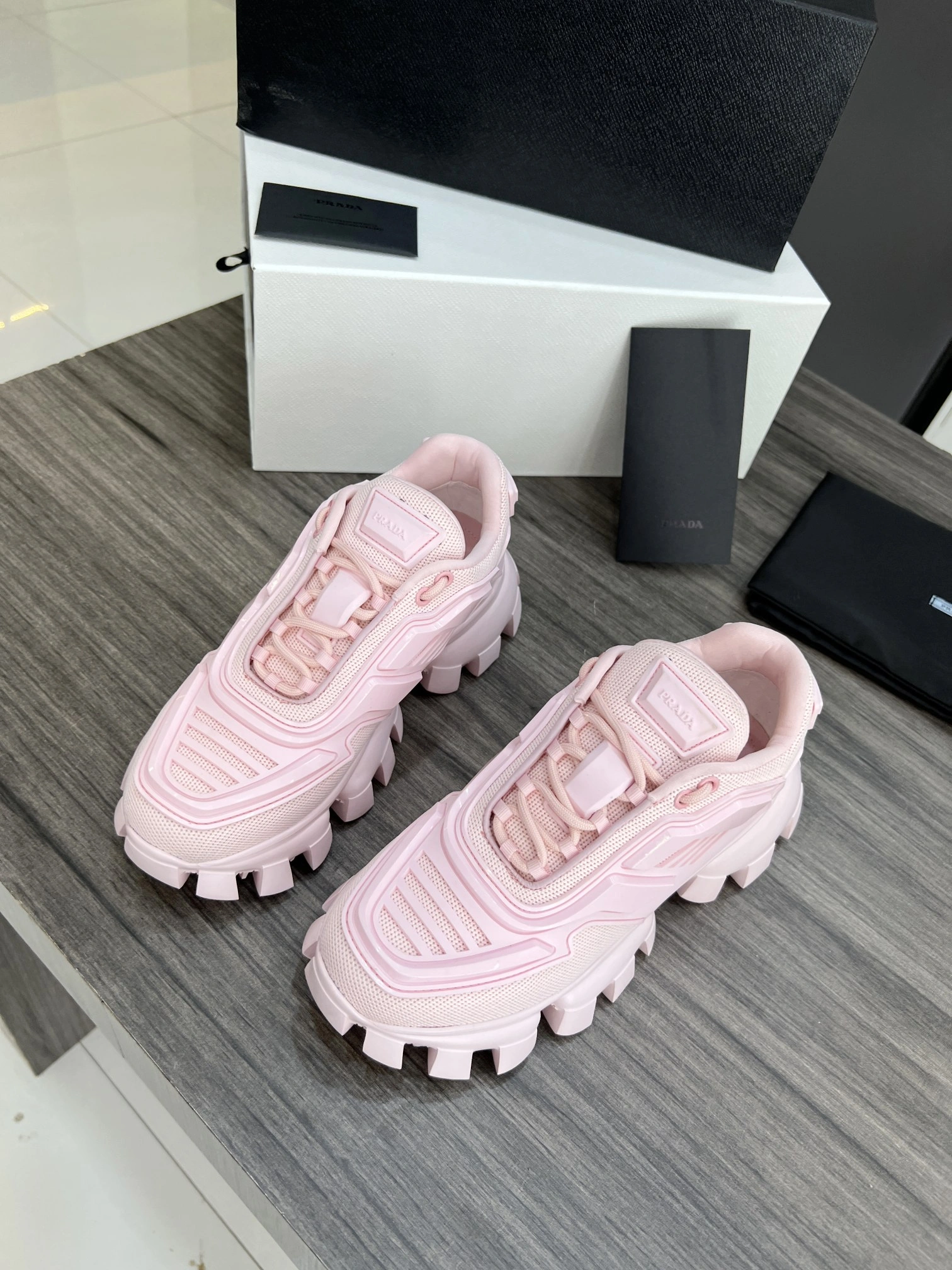 P*rada Top Sneakers Low CL 20230825- Sustainable 6506