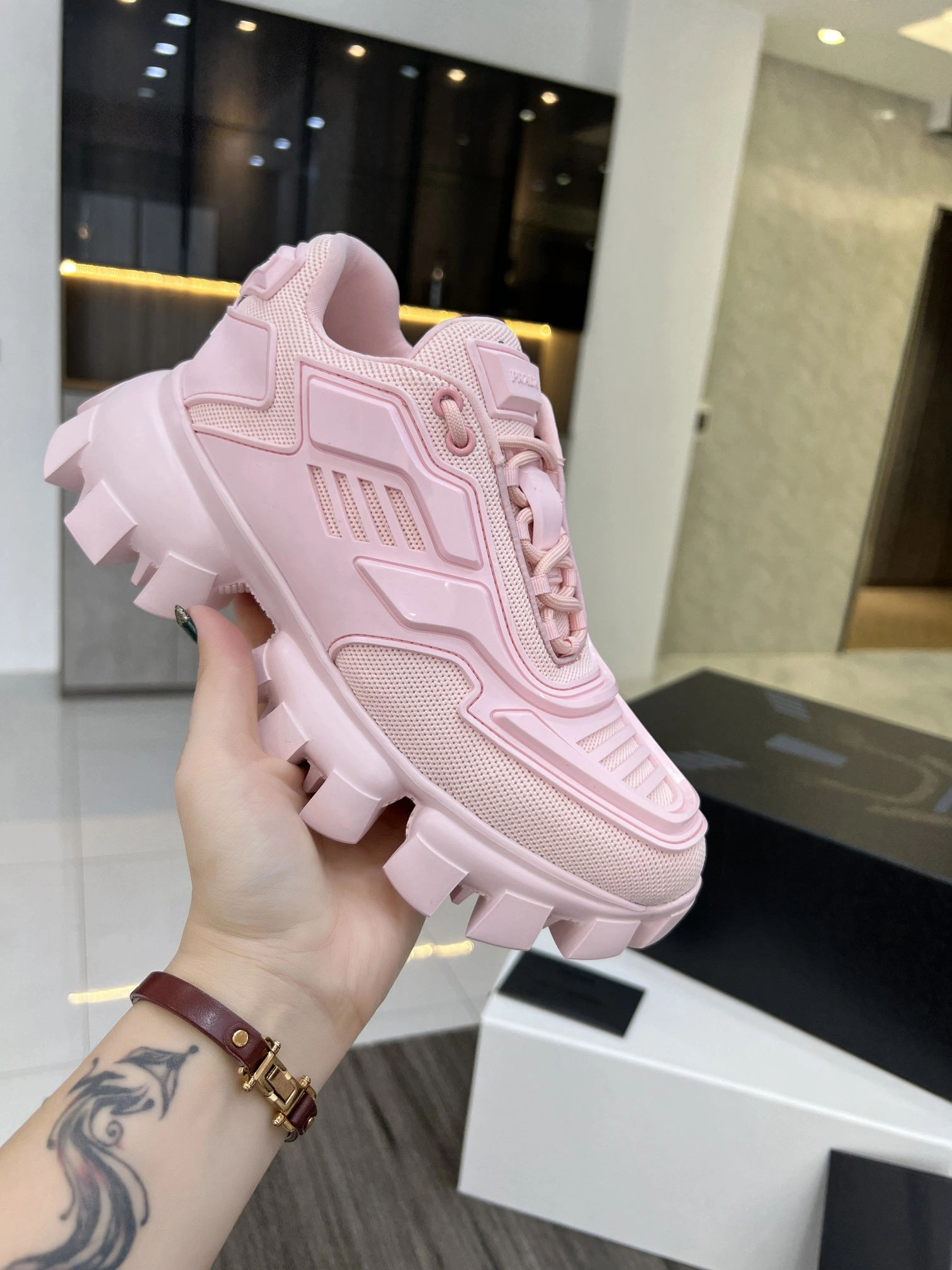 P*rada Top Sneakers Low CL 20230825- Sustainable 6506