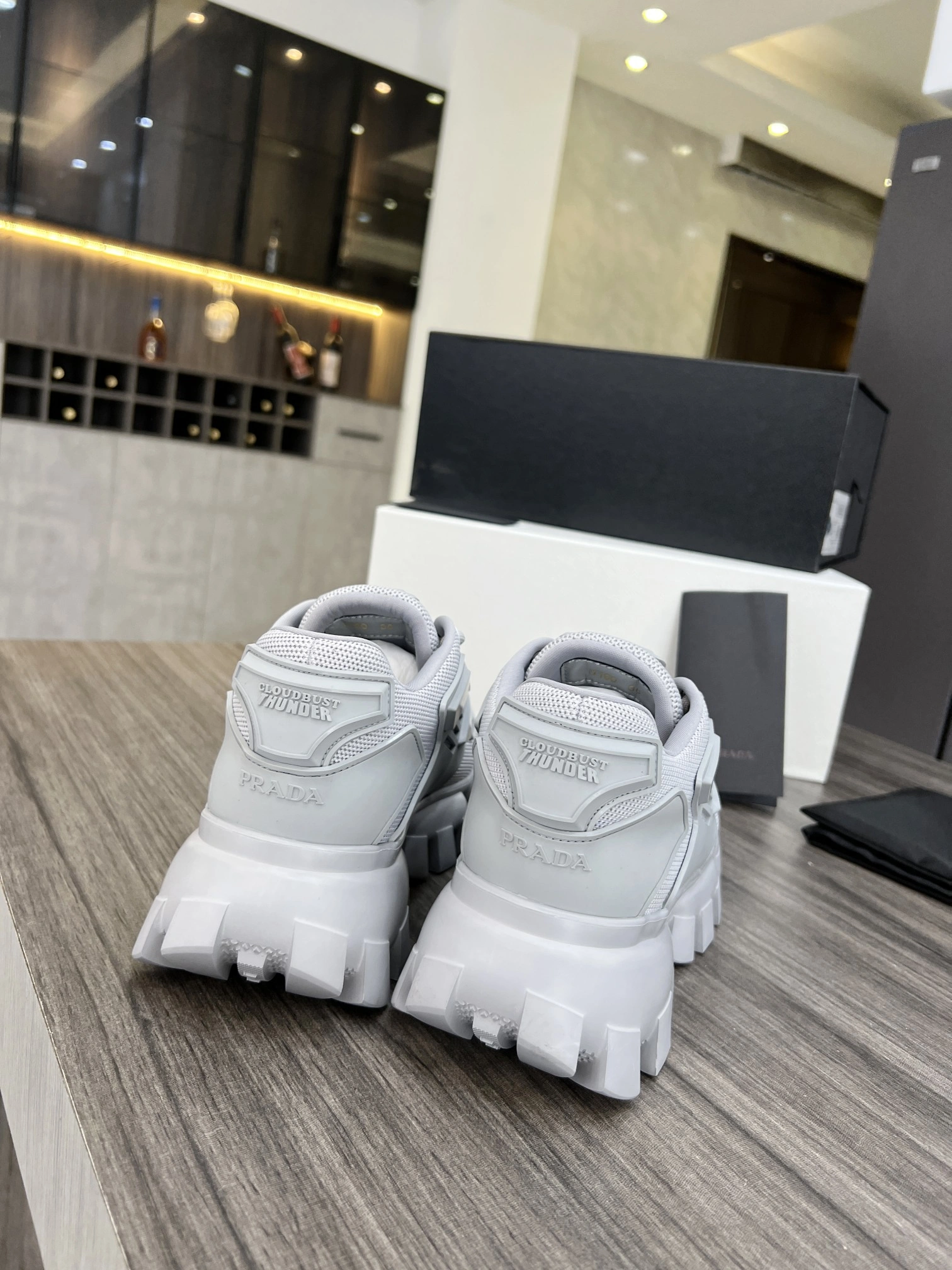 P*rada Top Sneakers Low CL 20230825- Sleek 6504