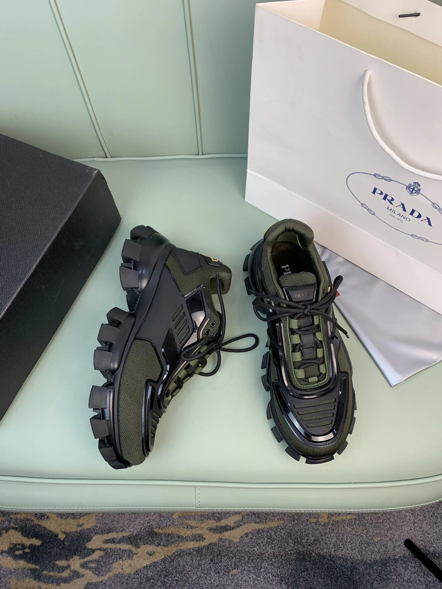 Premium P*rada Top Sneakers Low CL 20230825- 6502