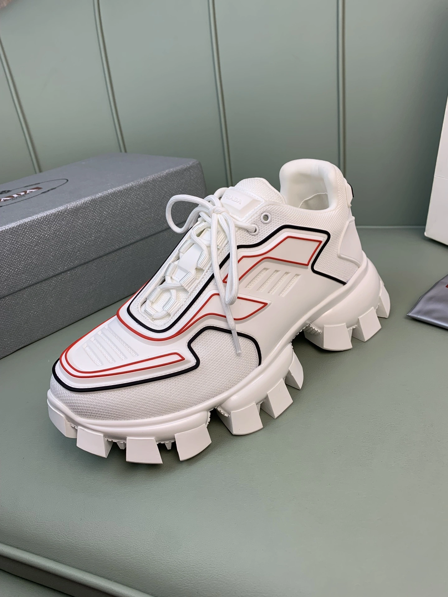 P*rada Top Sneakers Low CL 20230825- Cozy 6500