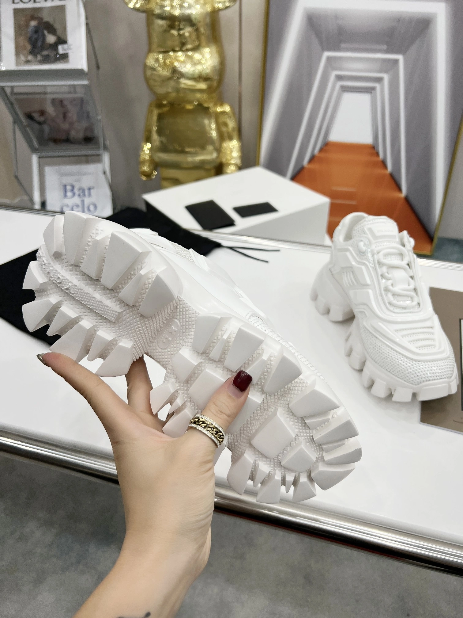 P*rada Top Sneakers Low CL 20230825- Versatile 6499