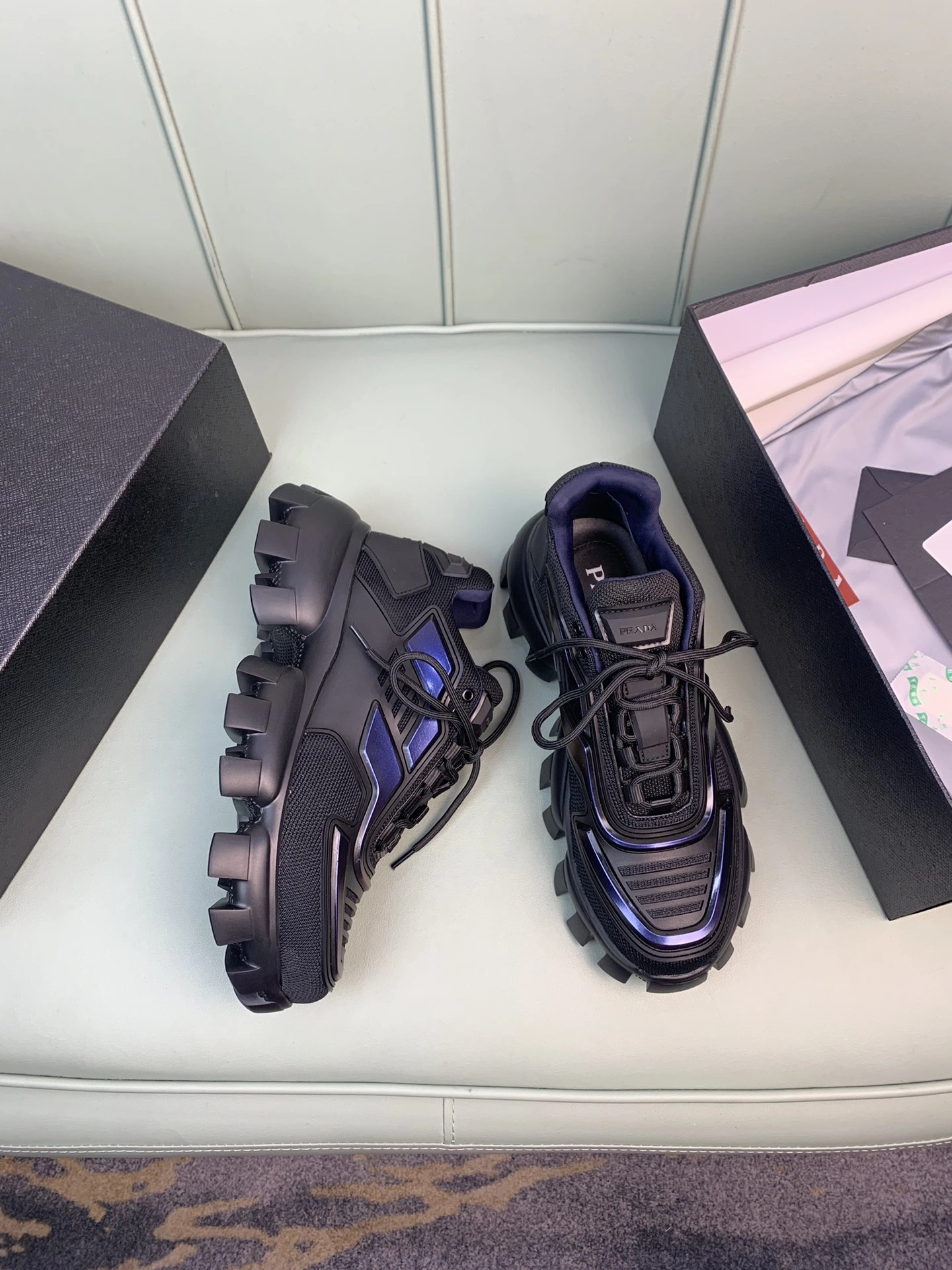 MoistureWicking P*rada Top Sneakers Low CL 20230825- 6493