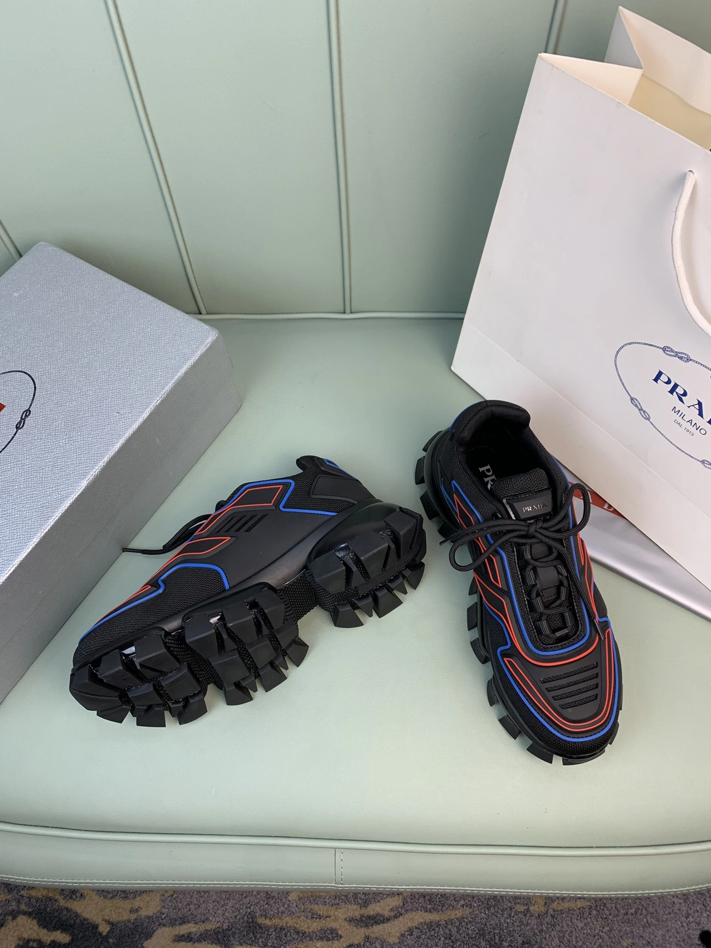 FlexibleFit P*rada Top Sneakers Low CL 20230825- 6494