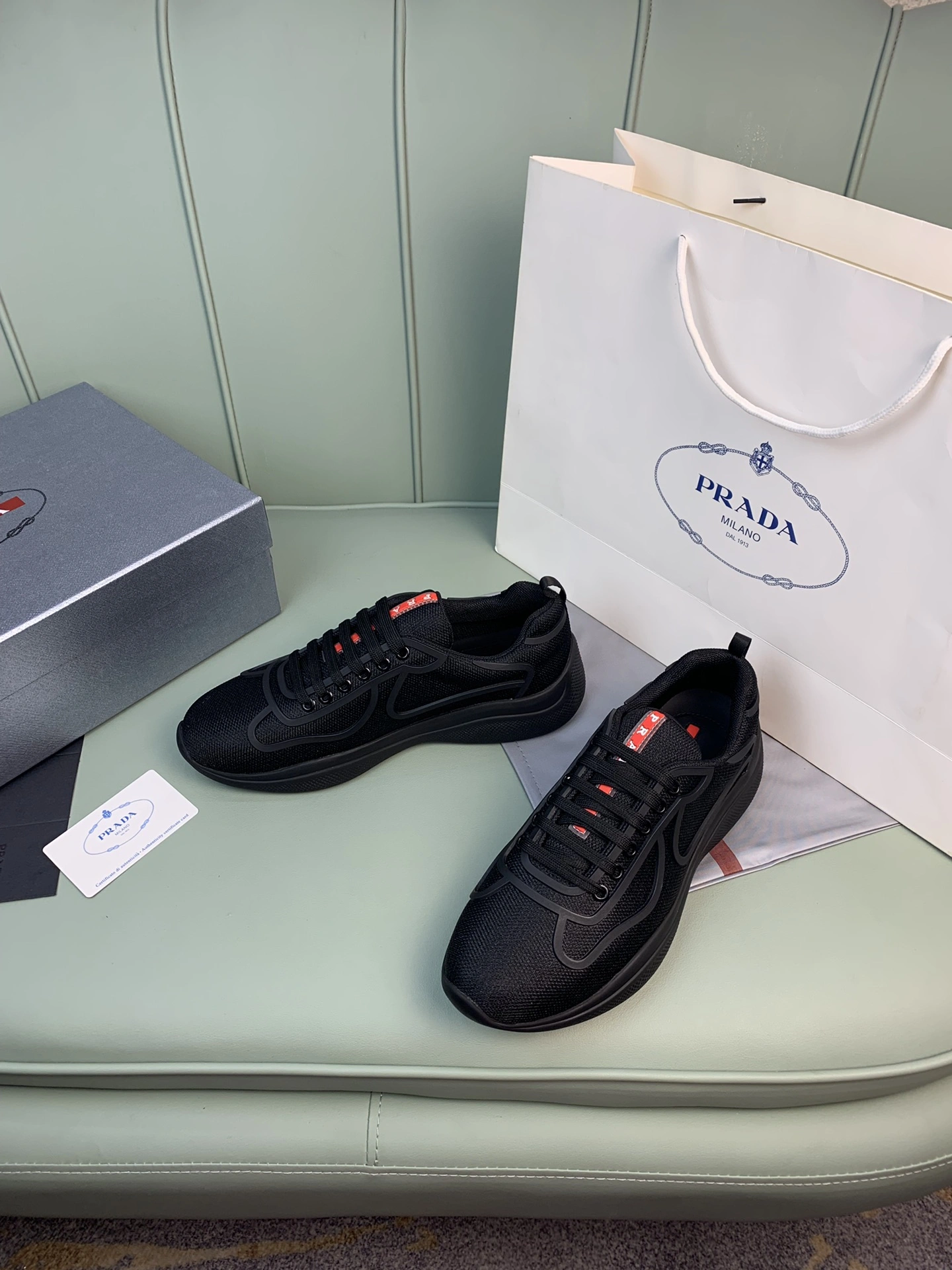 Supportive P*rada Top Sneakers Low CL 20230825- 6491