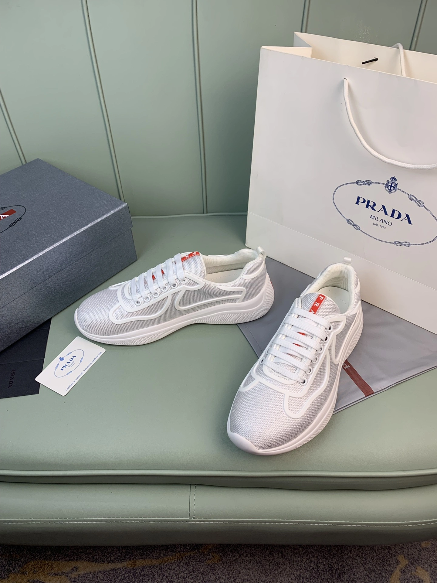 P*rada Top Sneakers Low CL 20230825- Elegant 6488