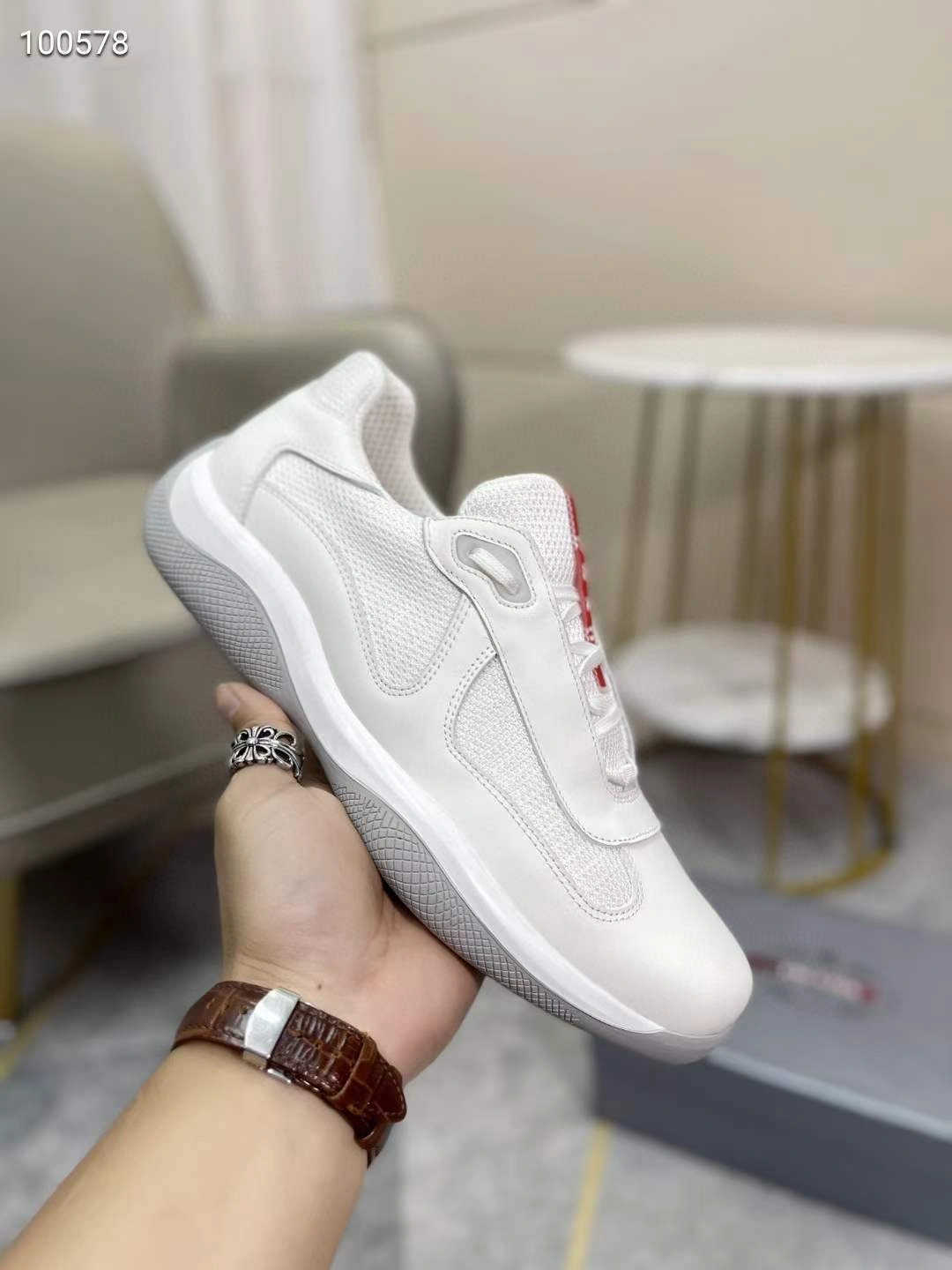 Flexible P*rada Top Sneakers Low CL 20230825- 6489