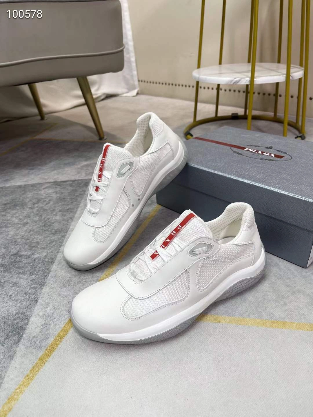 Flexible P*rada Top Sneakers Low CL 20230825- 6489